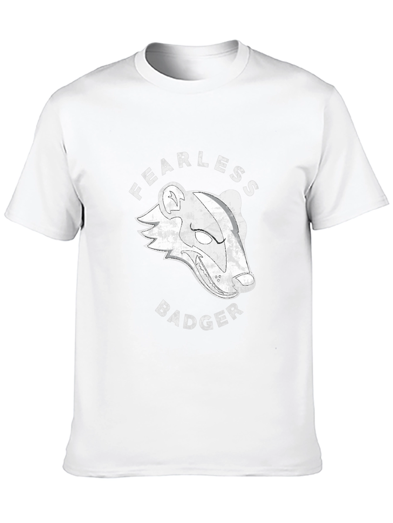 Fearless Badger Graphic T-Shirt - Black