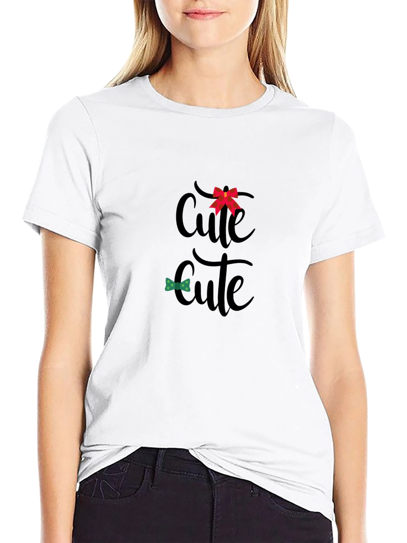Cute Bow Tie T-Shirt - Fun Graphic Tee