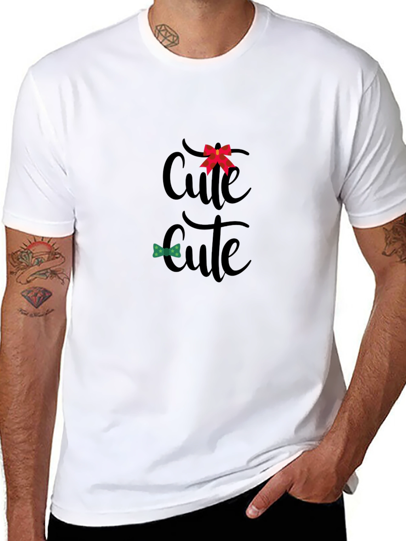 Cute Bow Tie T-Shirt - Fun Graphic Tee