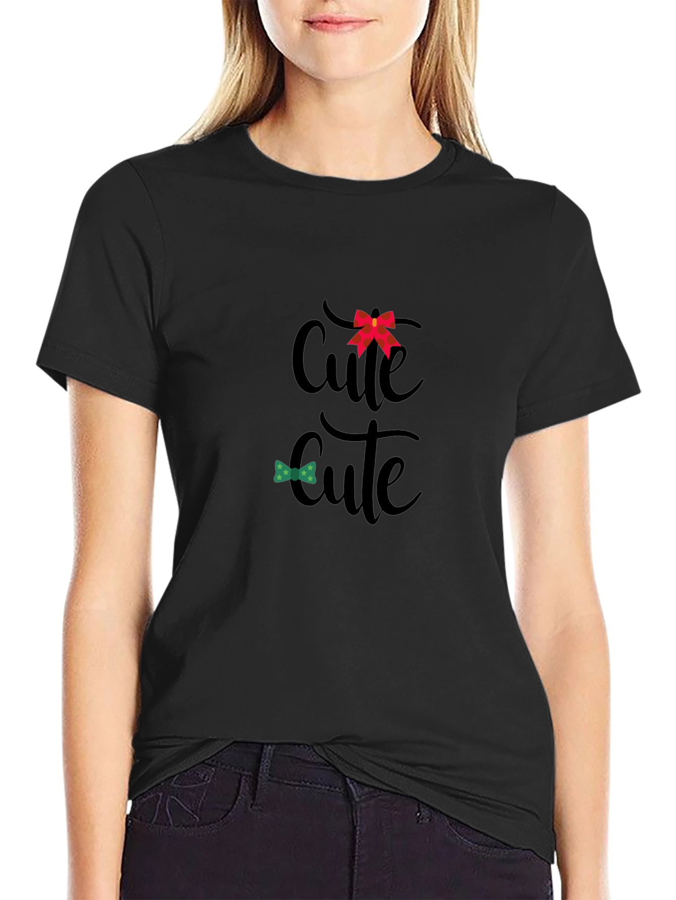 Cute Bow Tie T-Shirt - Fun Graphic Tee