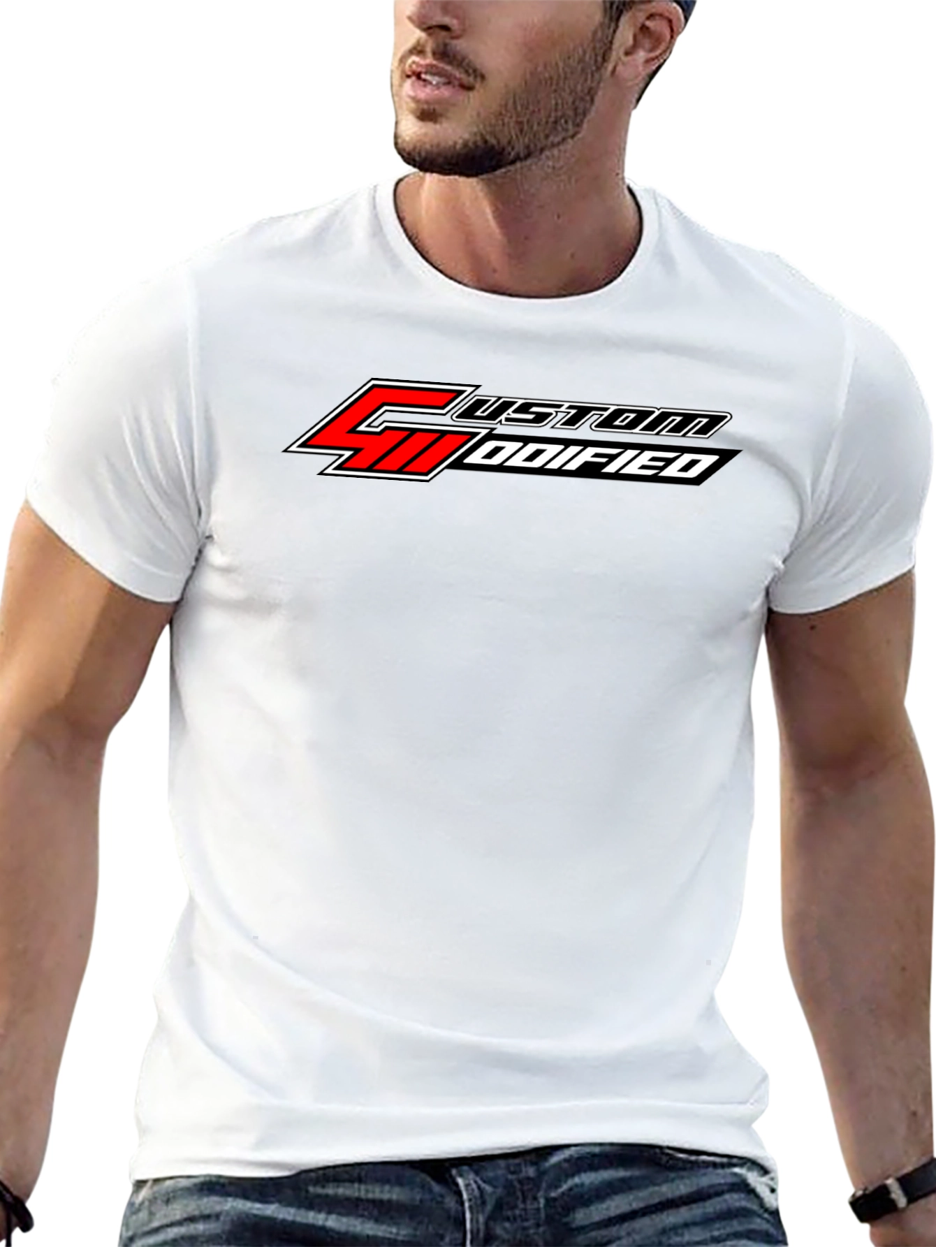 Custom Modified Black T-Shirt