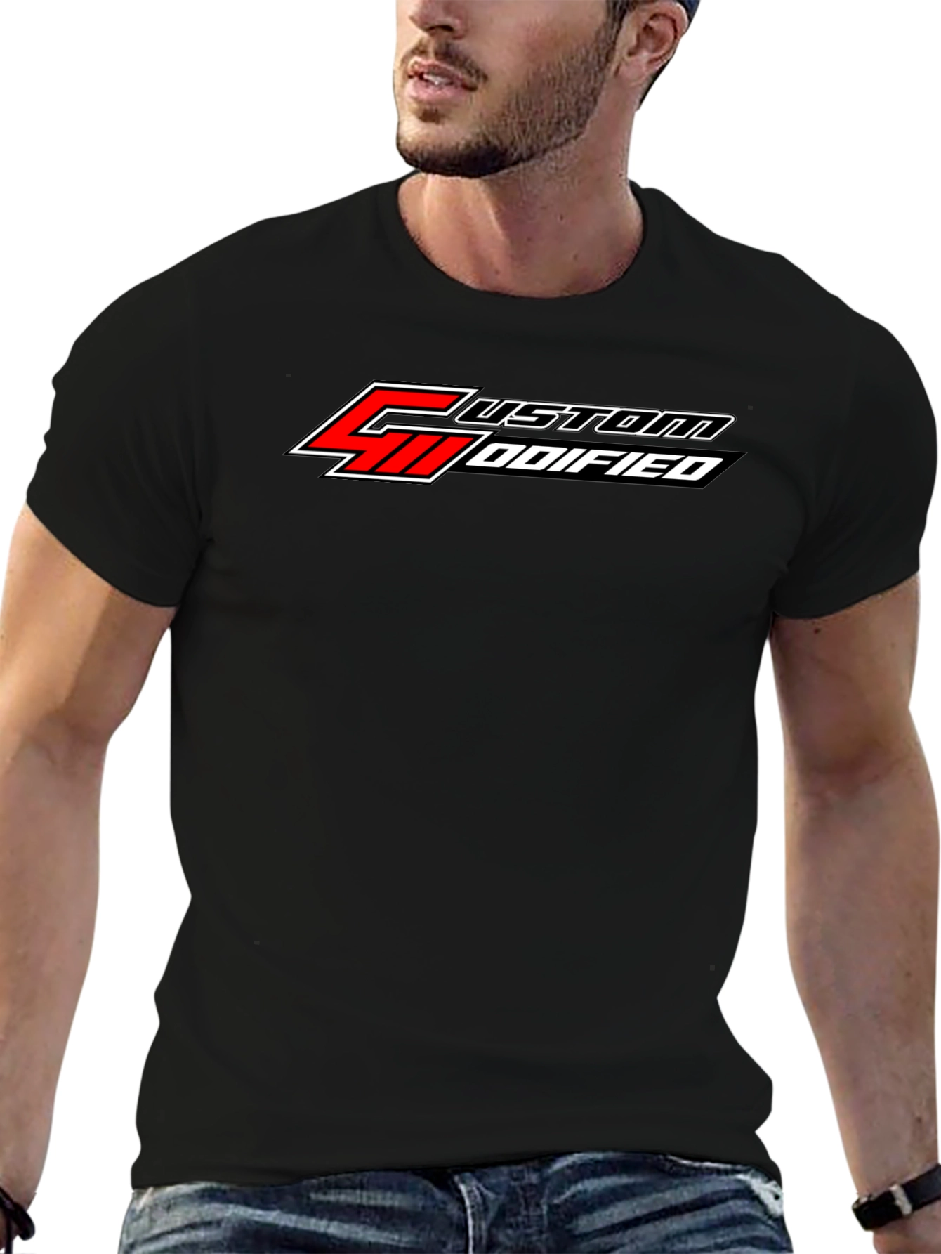 Custom Modified Black T-Shirt