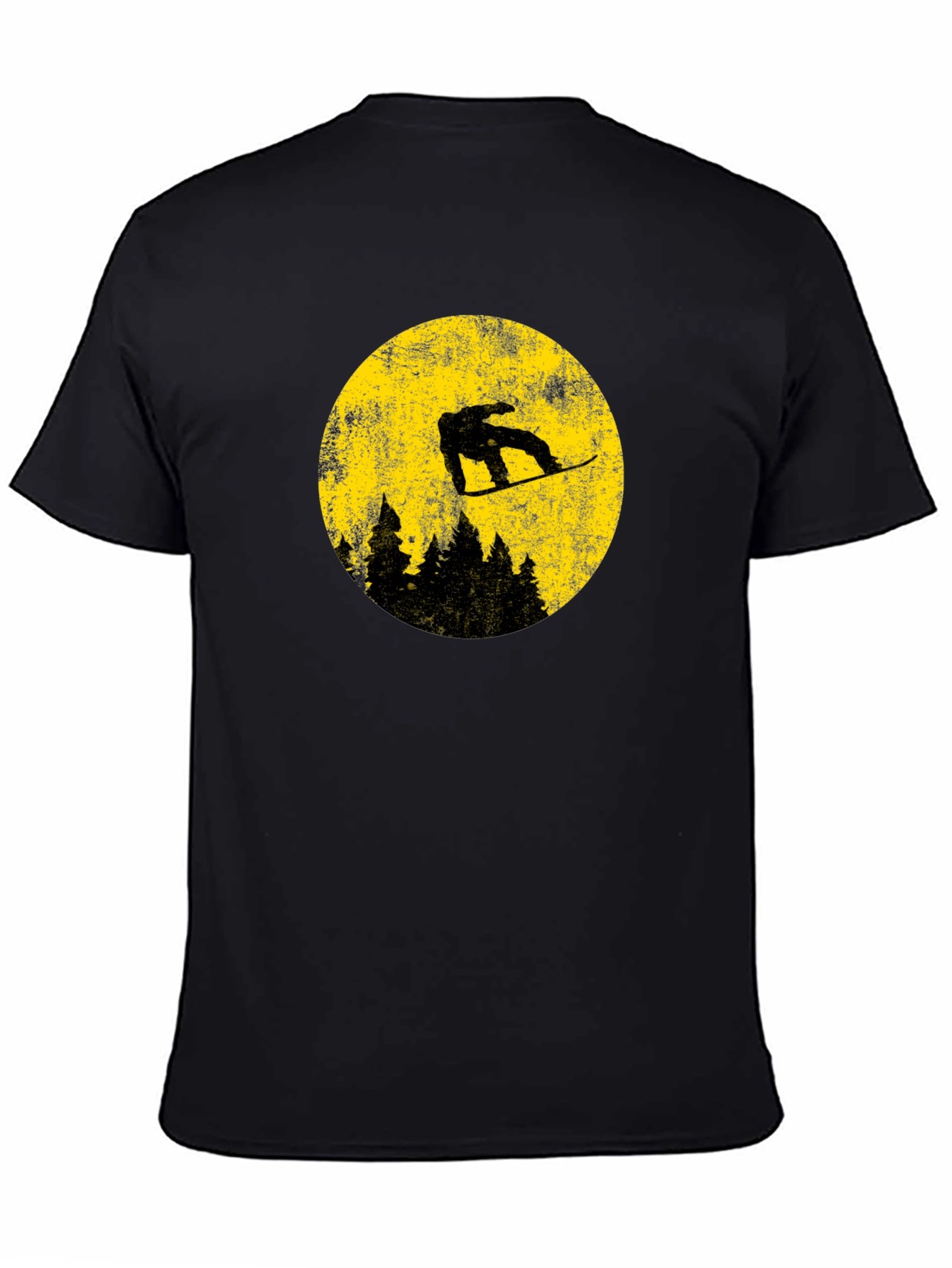 Snowboarder Moon Graphic Tee