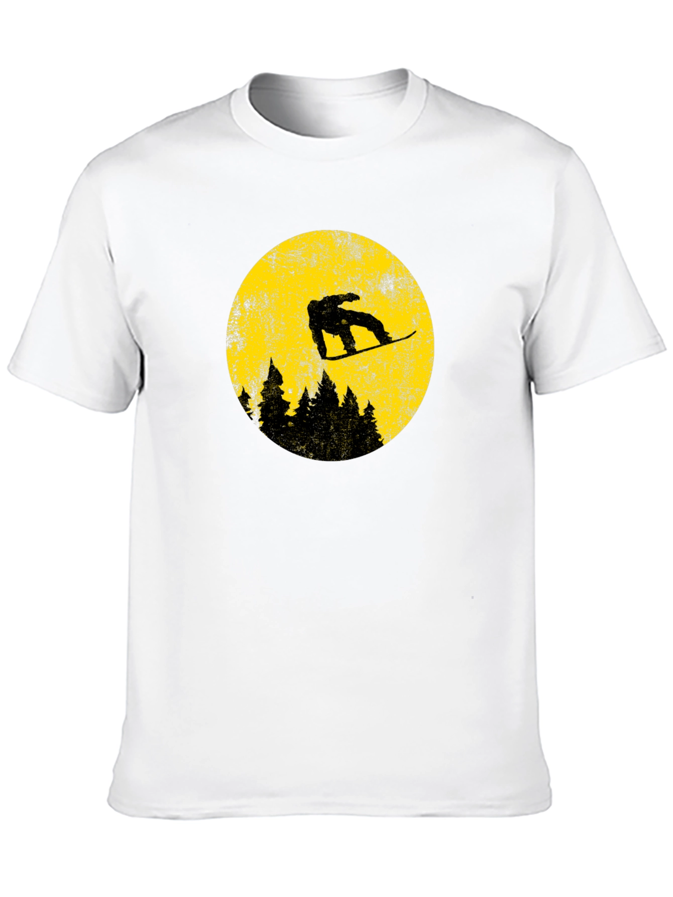 Snowboarder Moon Graphic Tee