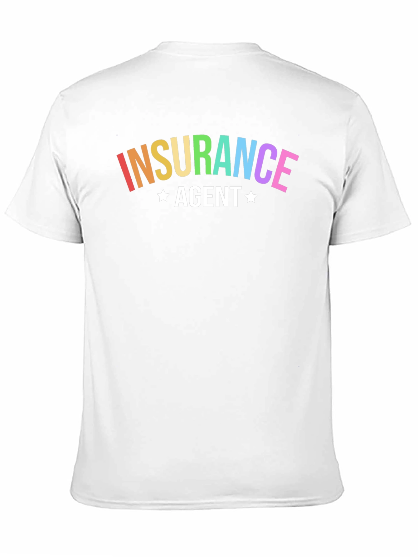 Rainbow Insurance Agent Black T-Shirt