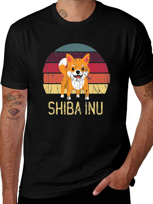 Retro Shiba Inu Graphic Tee