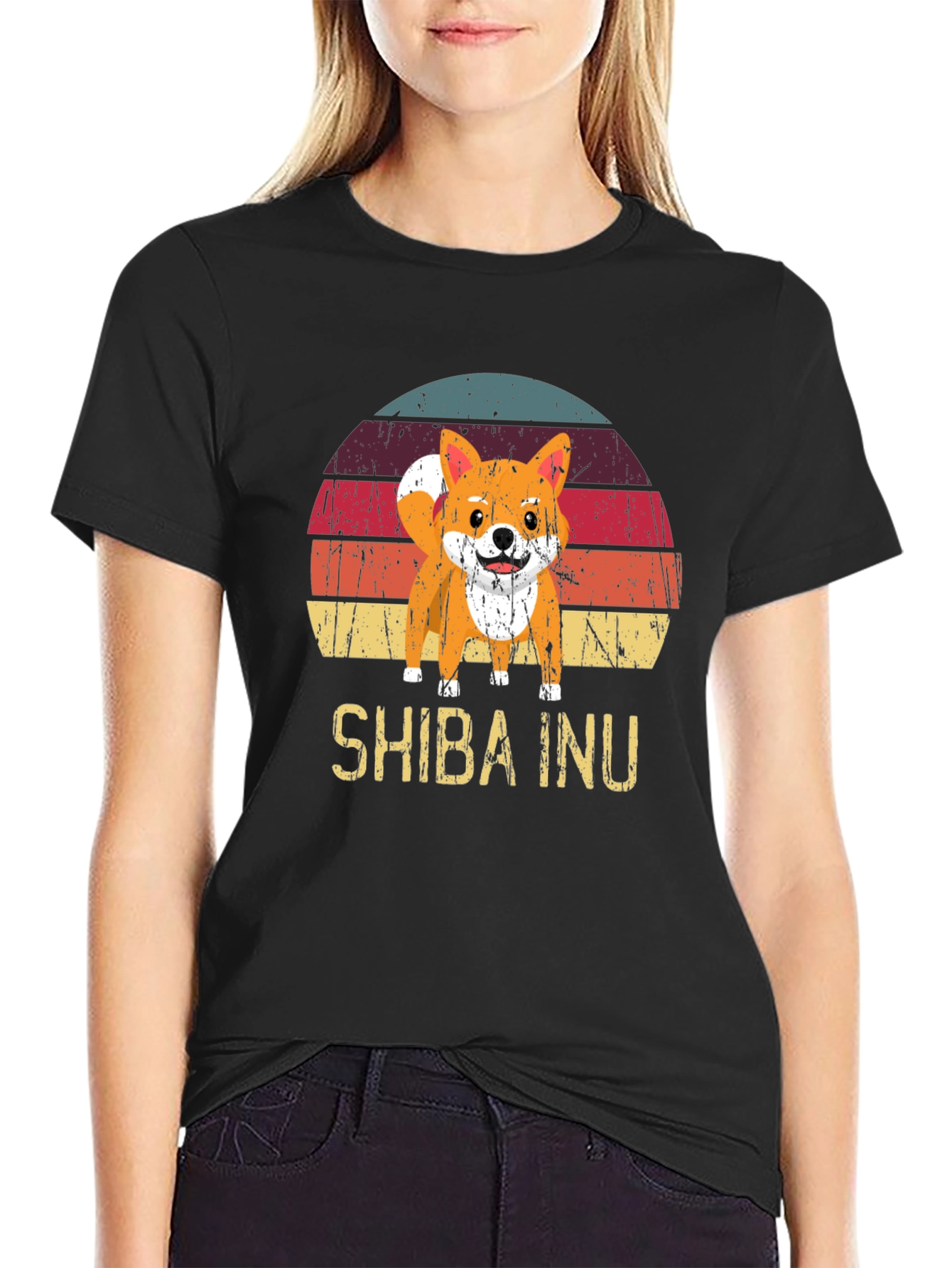Retro Shiba Inu Graphic Tee