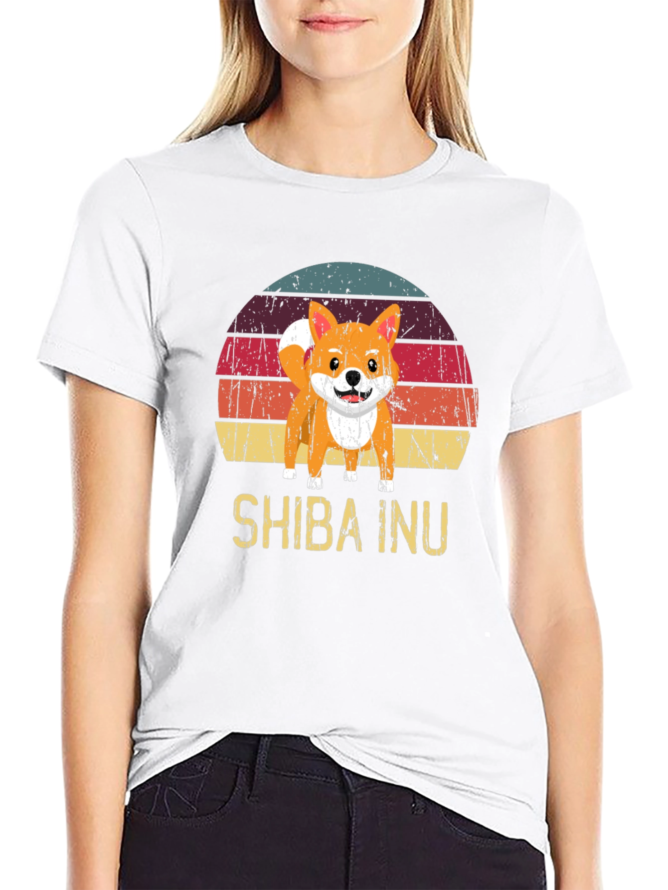 Retro Shiba Inu Graphic Tee
