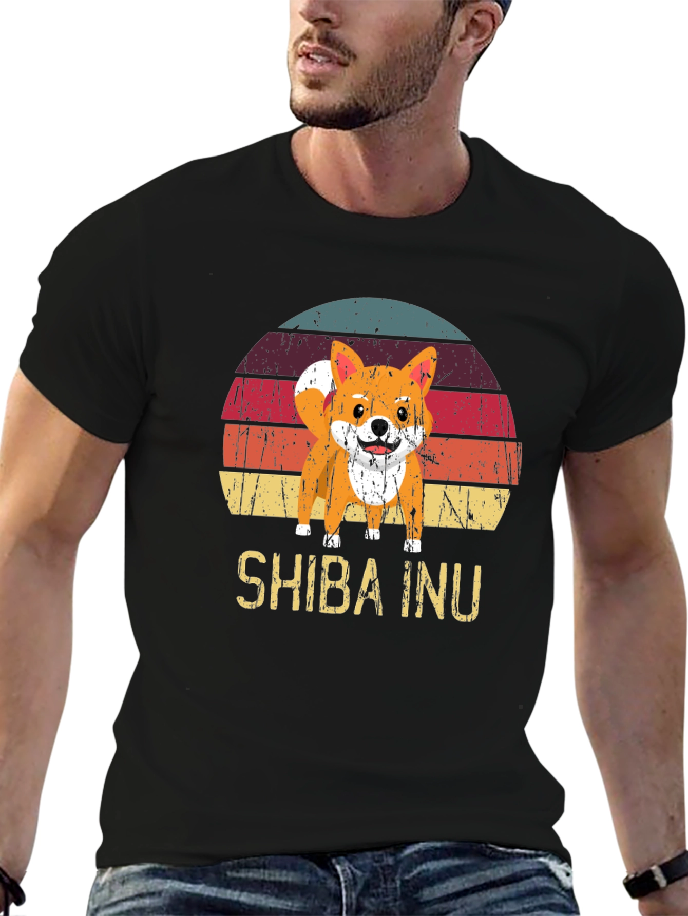 Retro Shiba Inu Graphic Tee