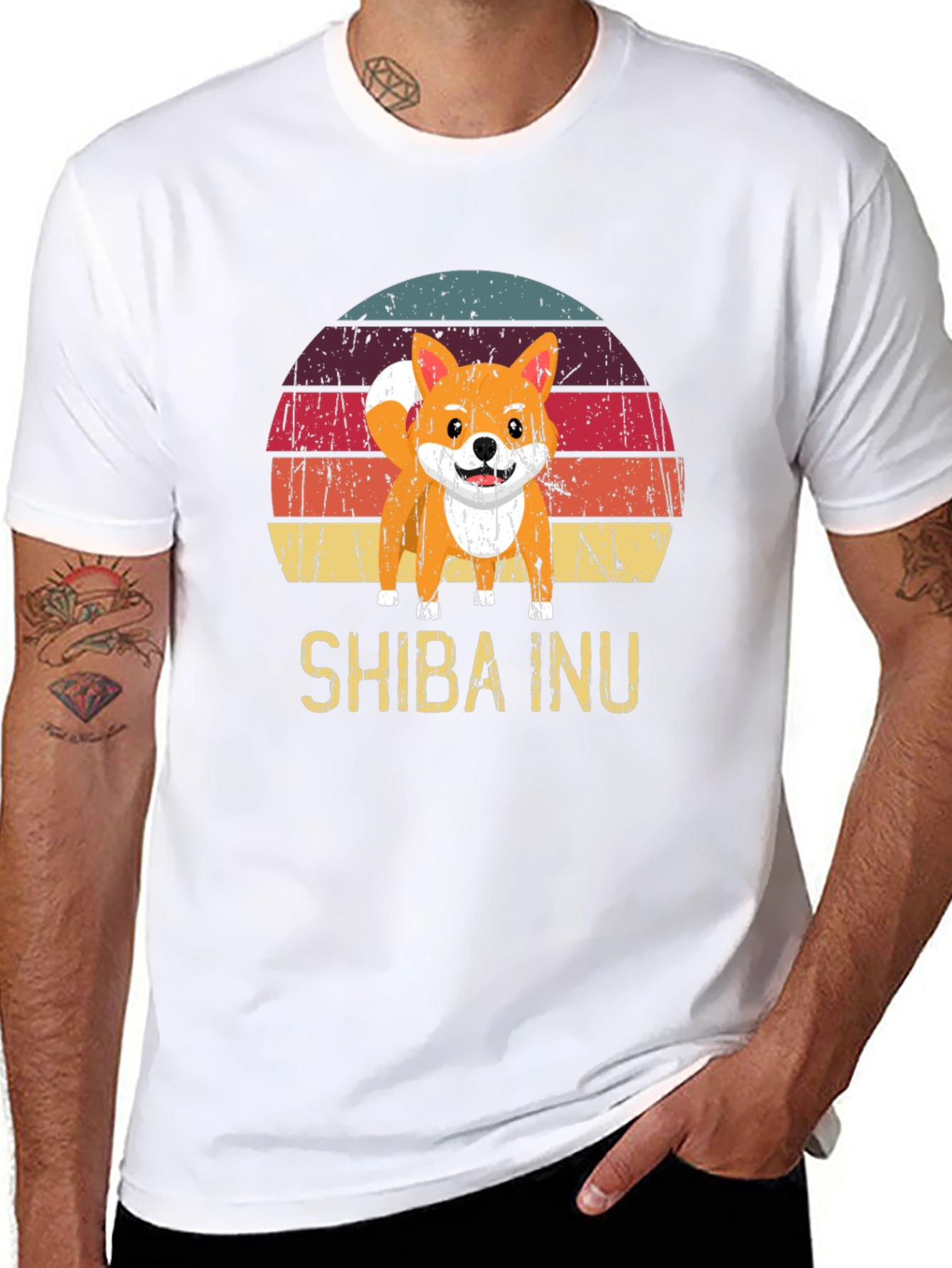 Retro Shiba Inu Graphic Tee