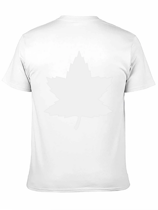 Maple Leaf Black T-Shirt - Nature Graphic Tee