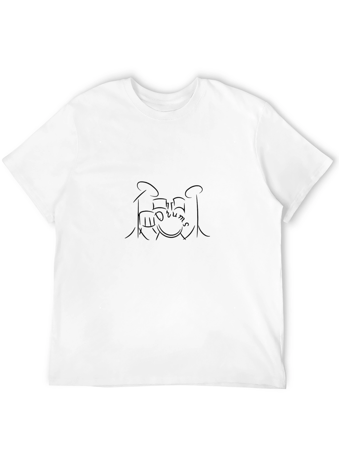 Black Drum Kit Graphic Tee