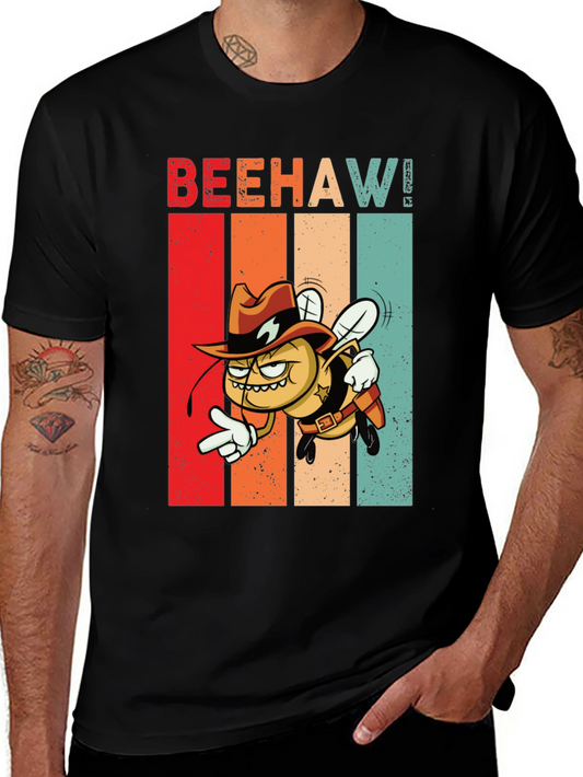 Beehaw! Graphic T-Shirt - Cowboy Bee