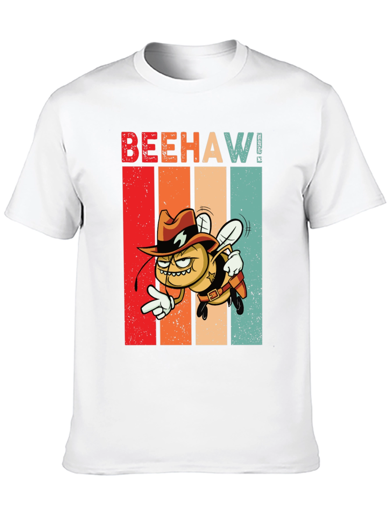 Beehaw! Graphic T-Shirt - Cowboy Bee