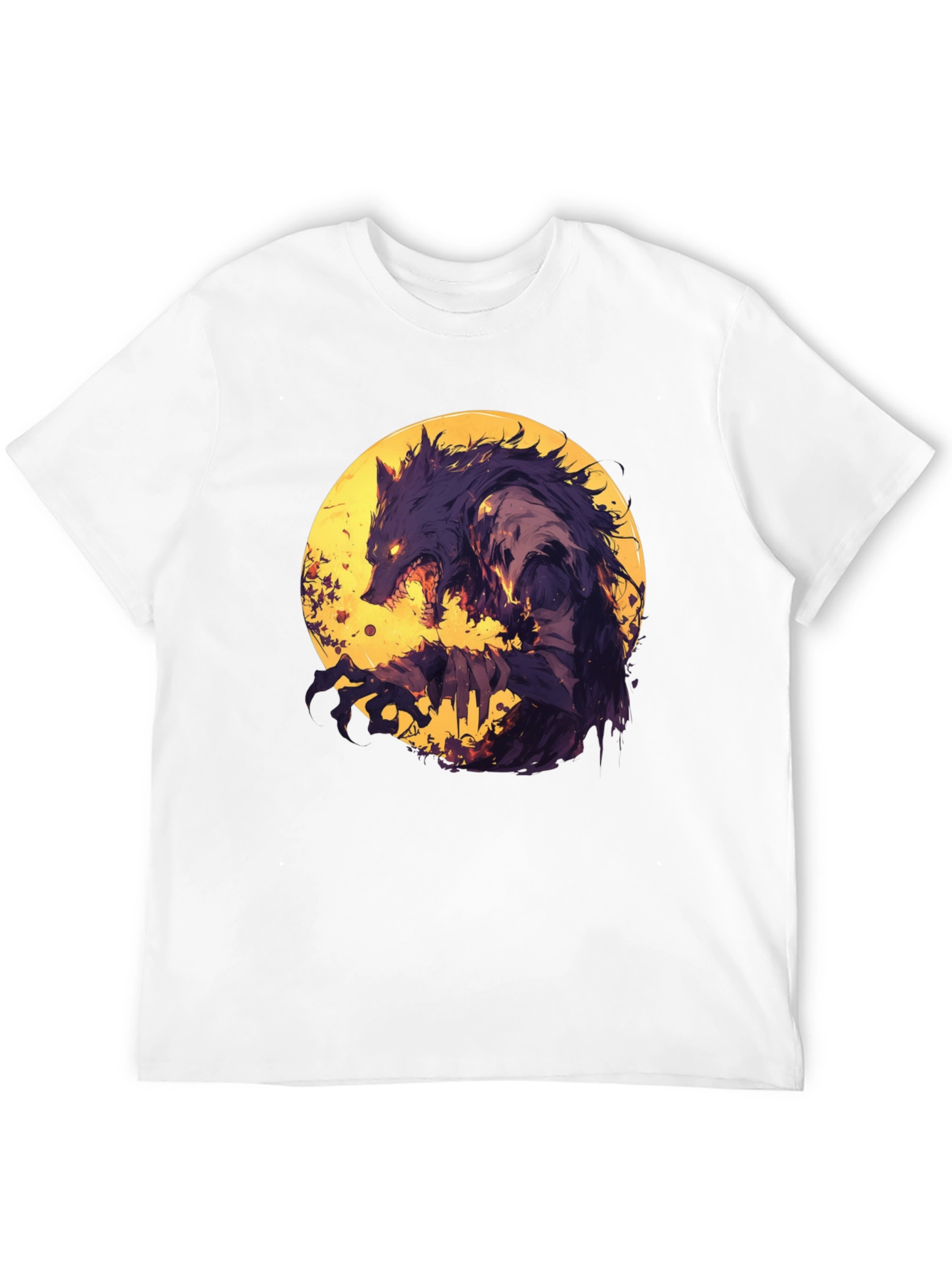 Werewolf Moon Graphic T-Shirt - Unique Design
