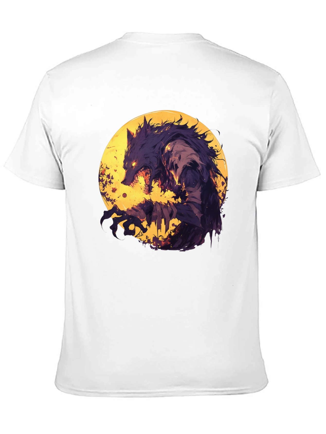 Werewolf Moon Graphic T-Shirt - Unique Design