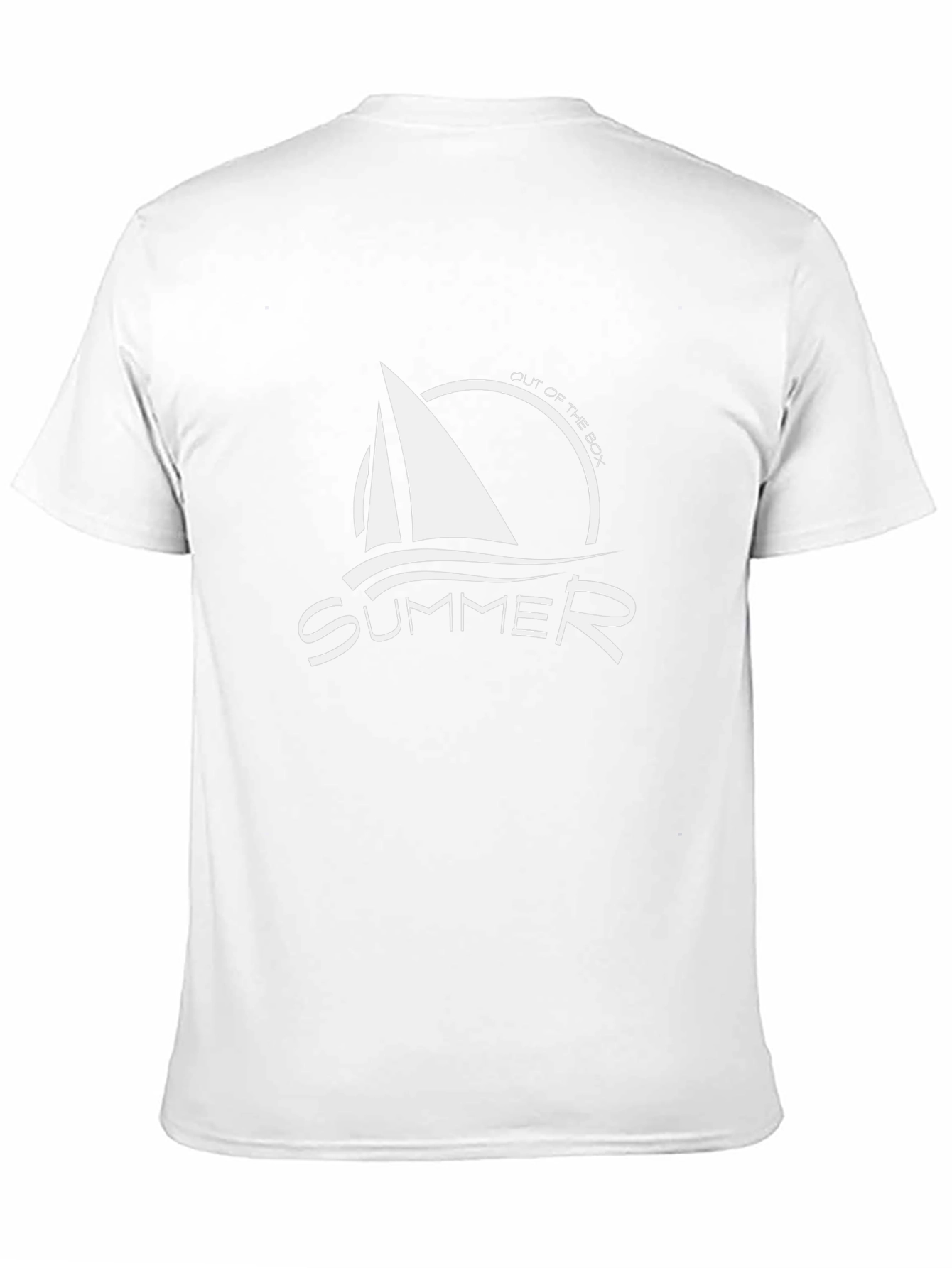 Summer Sailboat Graphic Tee - Black
