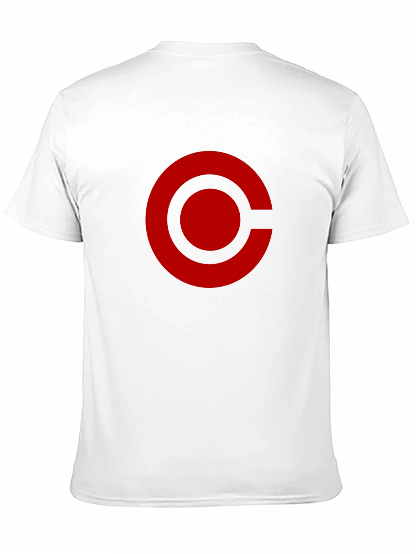 Red Circle Graphic Black T-Shirt