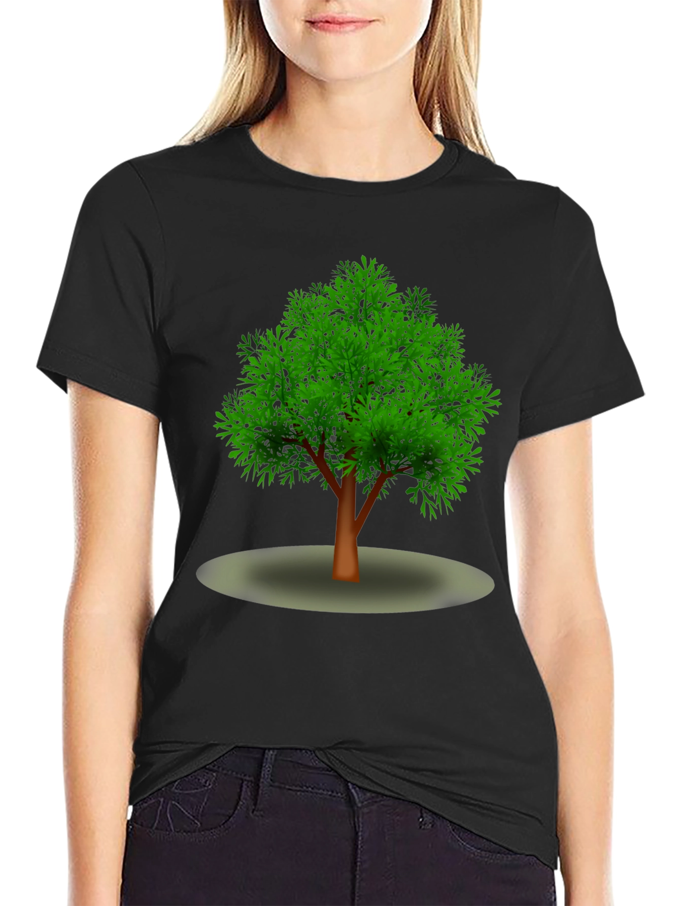 Tree Graphic Black T-Shirt