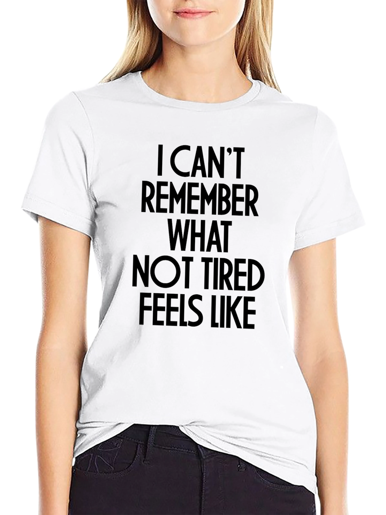 Funny Tired Slogan T-Shirt