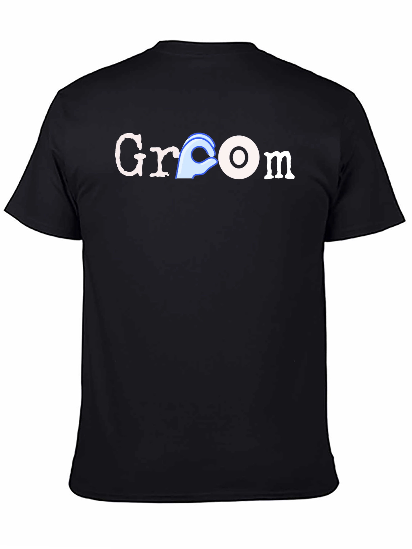Groom Humor Black T-Shirt Novelty Design