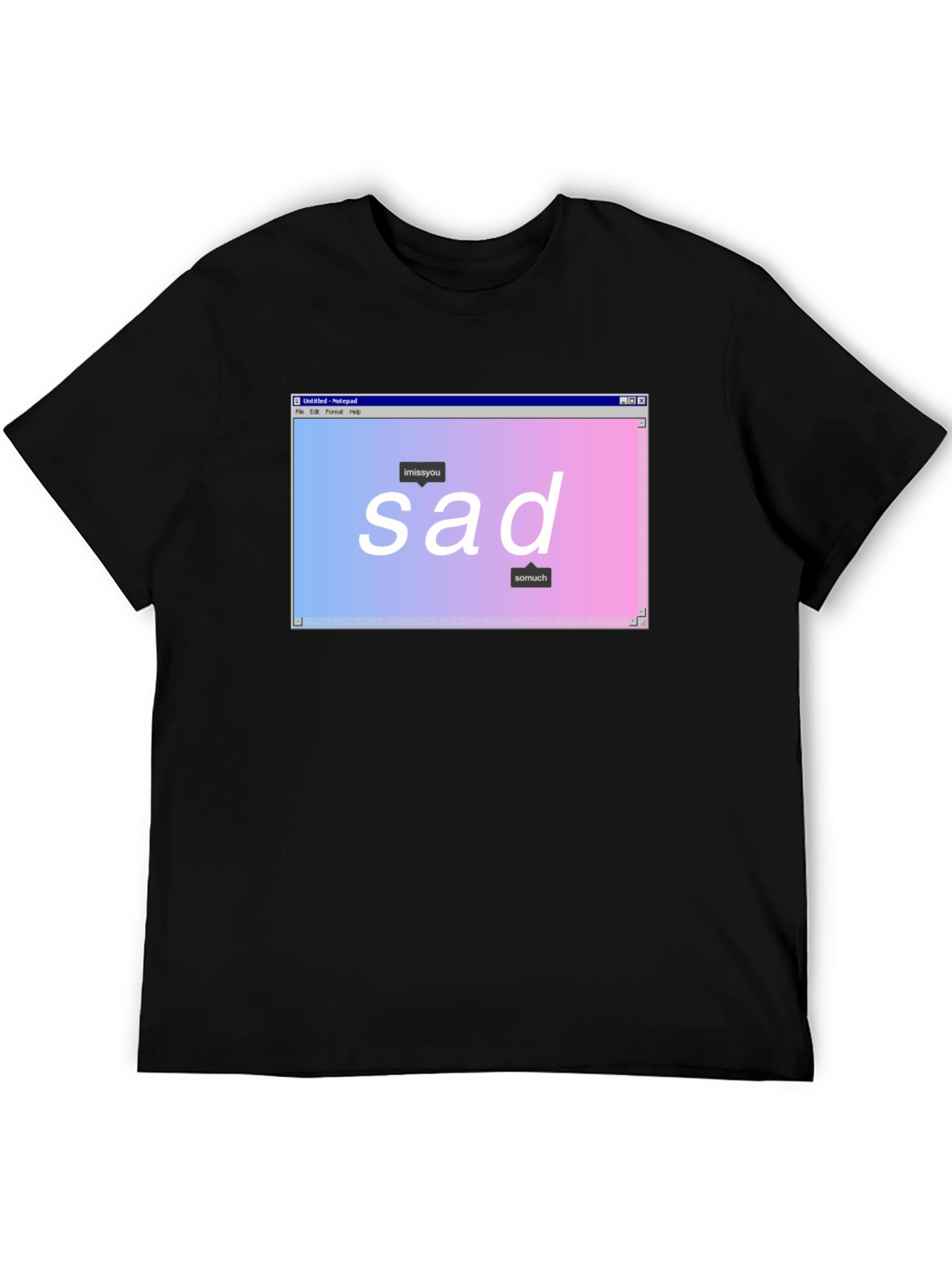 Sad Aesthetic Graphic T-Shirt