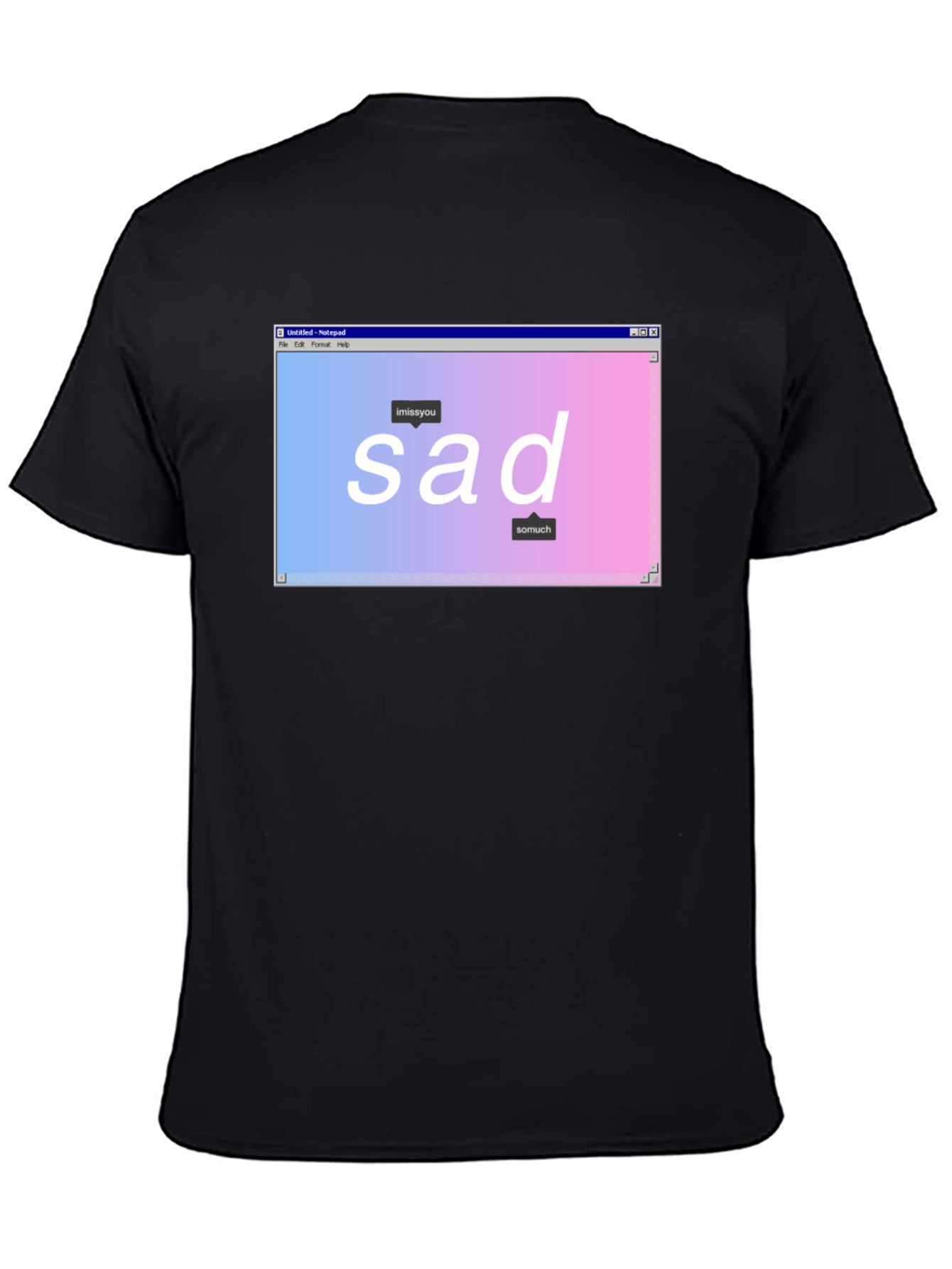 Sad Aesthetic Graphic T-Shirt