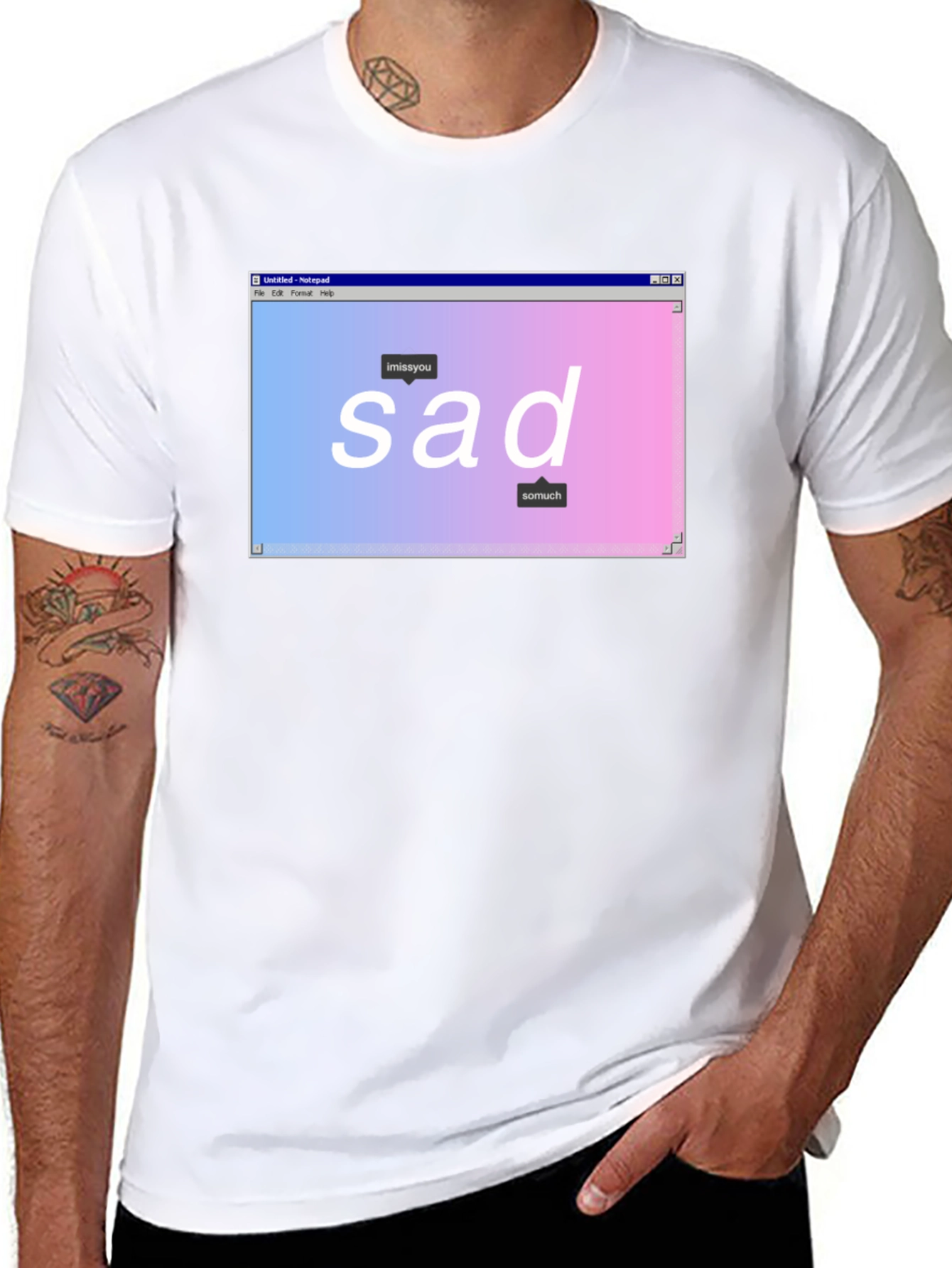 Sad Aesthetic Graphic T-Shirt