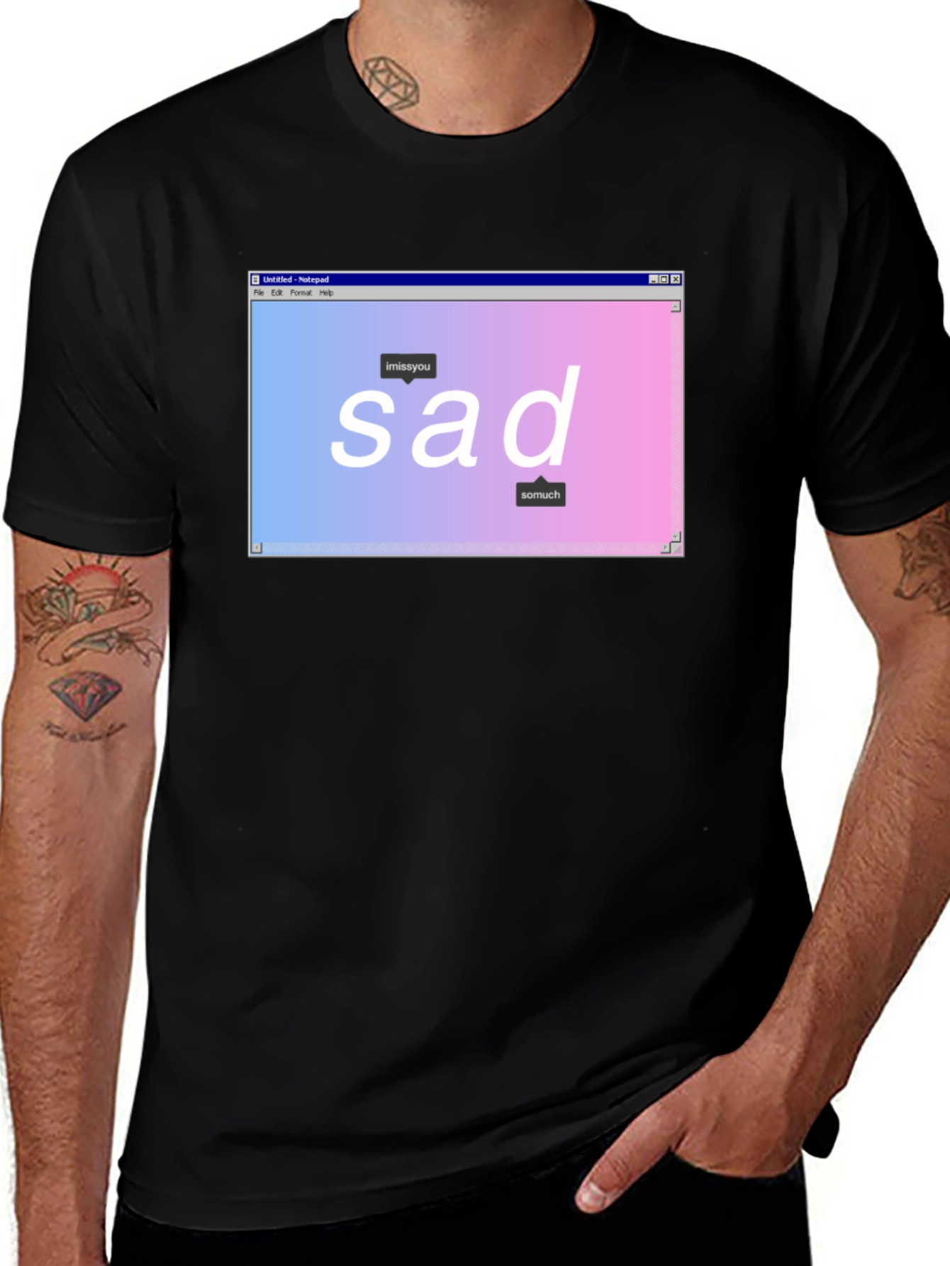 Sad Aesthetic Graphic T-Shirt