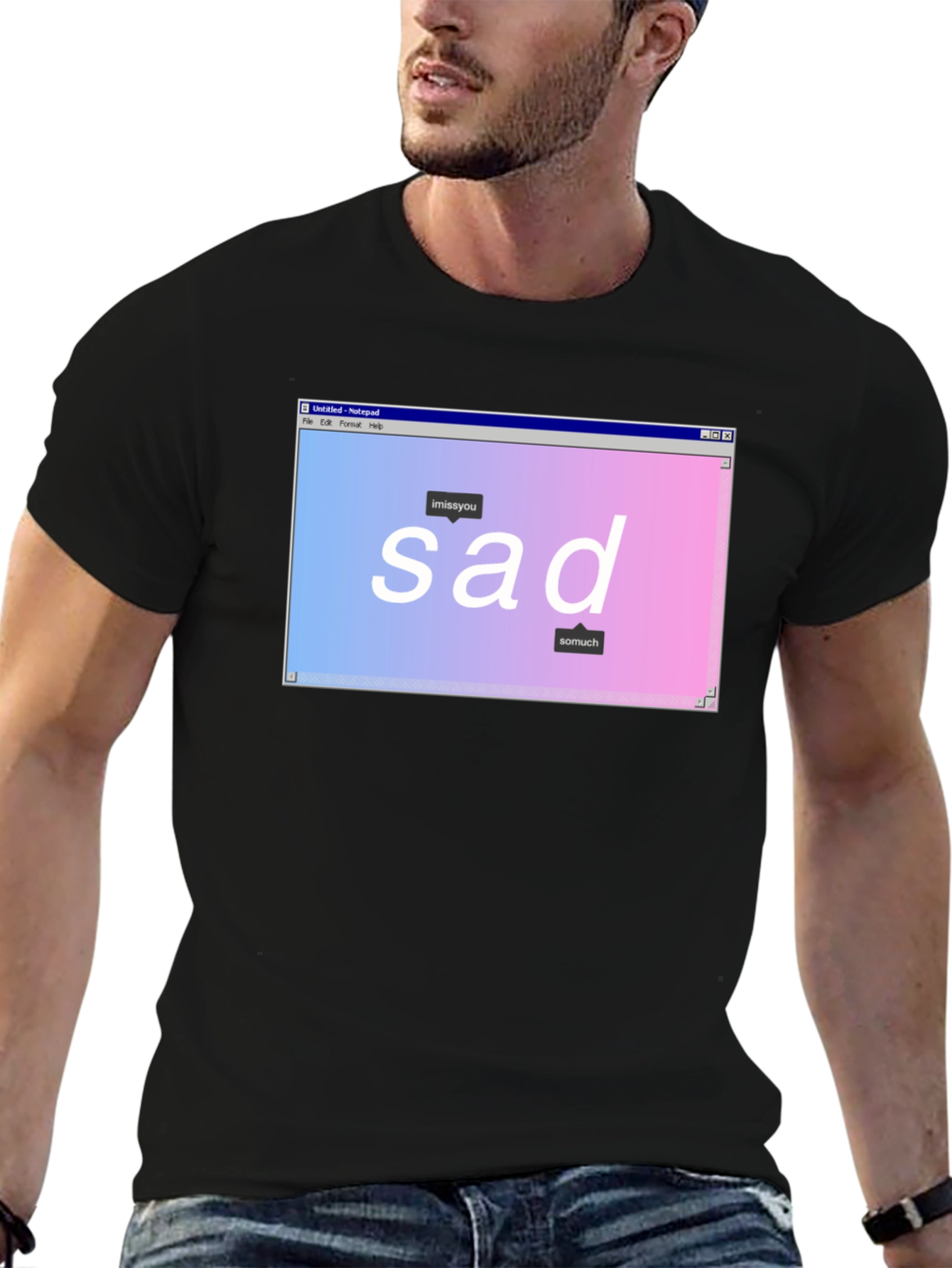 Sad Aesthetic Graphic T-Shirt