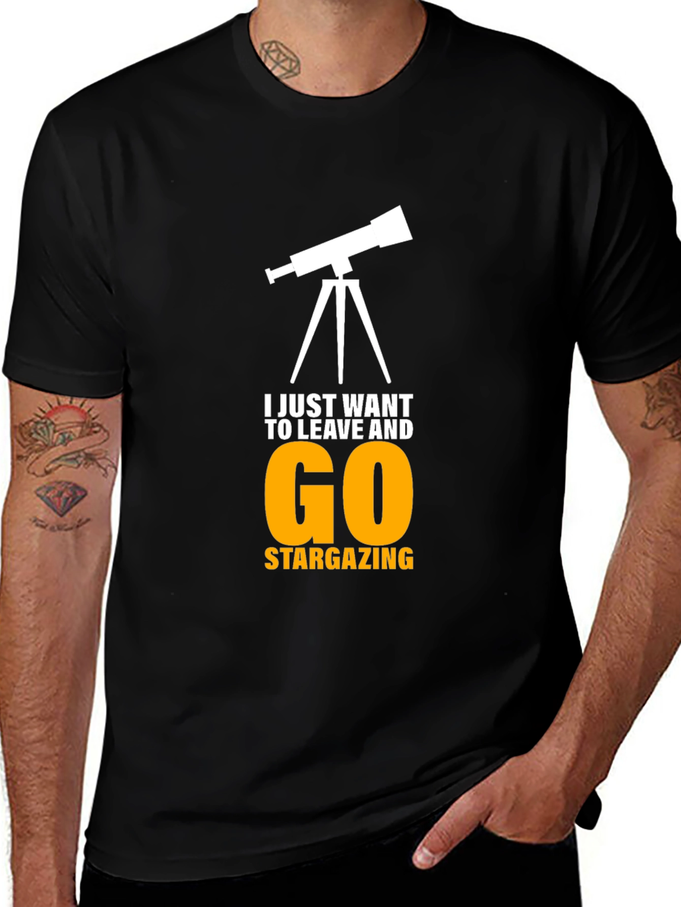 Stargazing T-Shirt - Leave and Go Design
