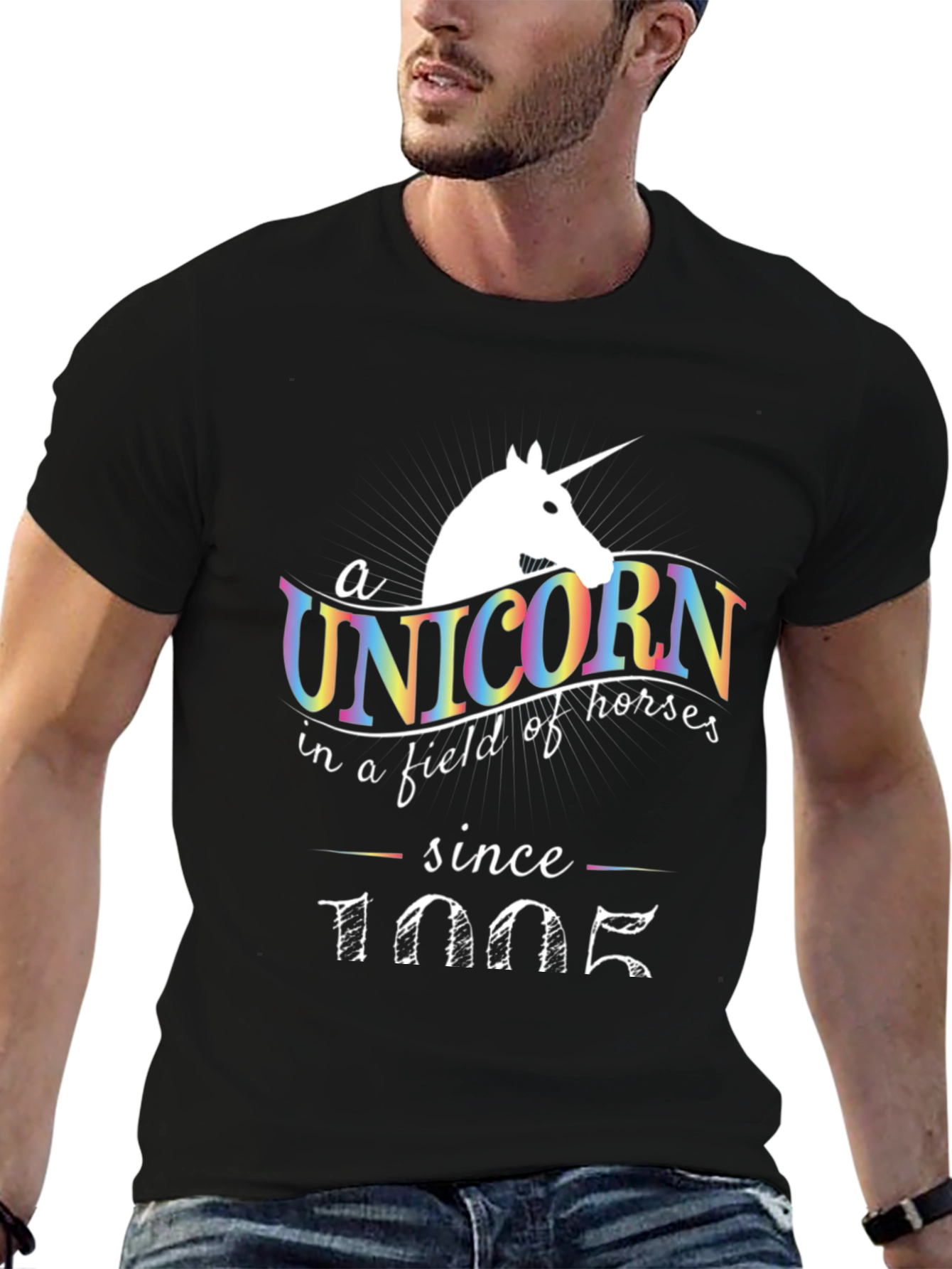 Unicorn Since 1005 Black T-Shirt