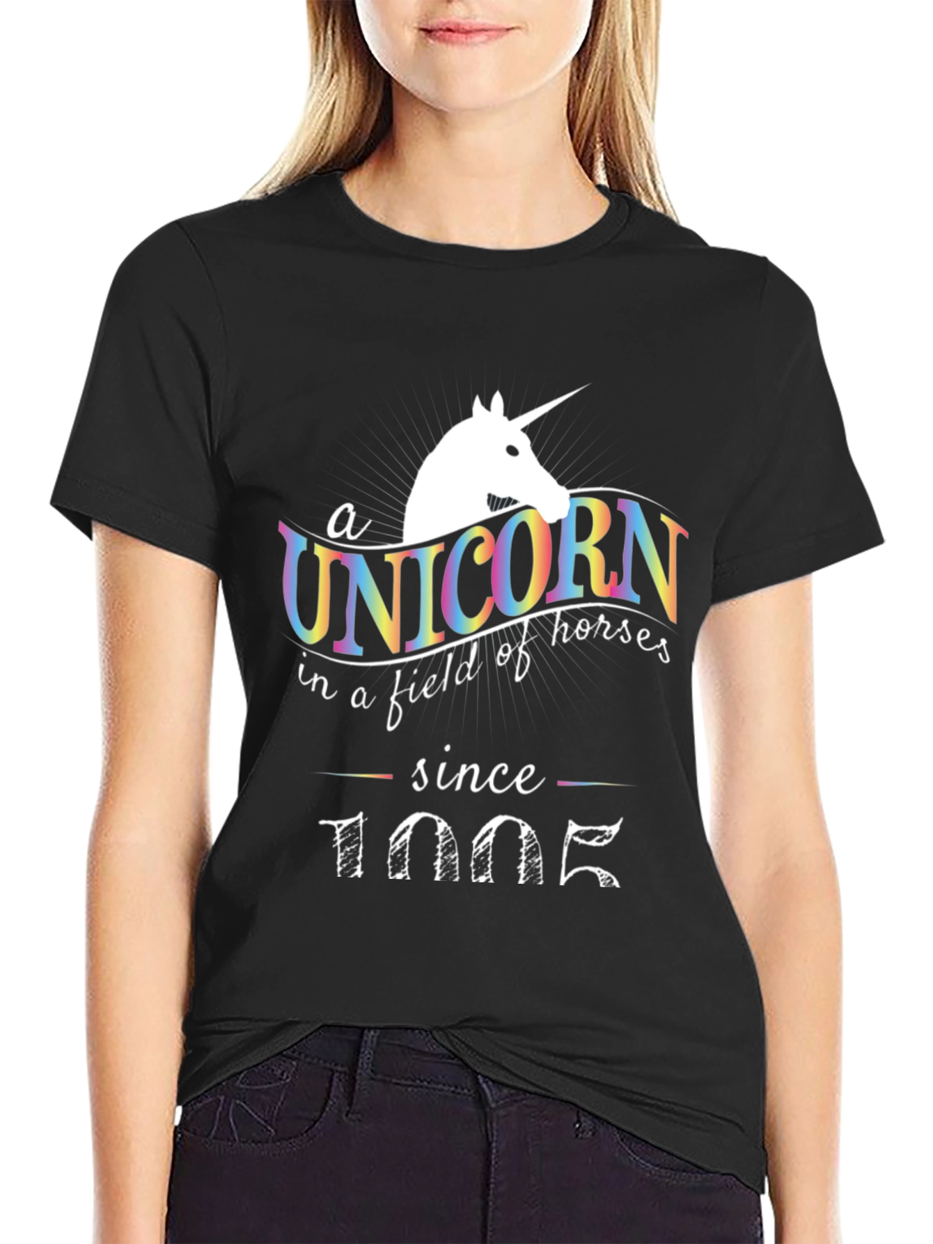 Unicorn Since 1005 Black T-Shirt