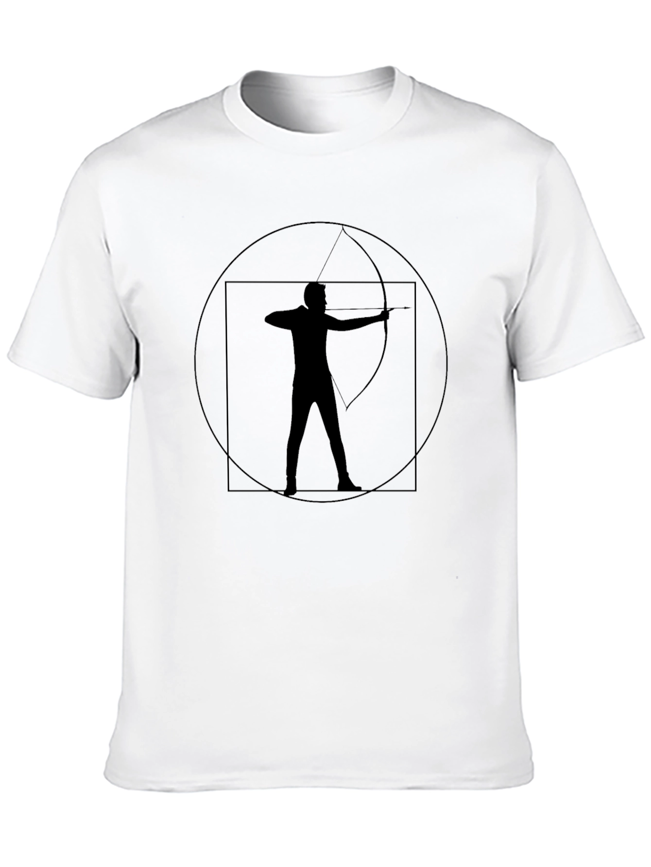 Archery Design Black T-Shirt