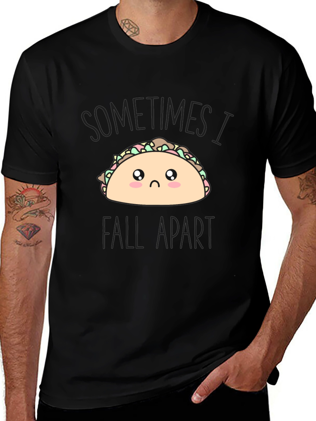 Sad Taco T-Shirt - Sometimes I Fall Apart Tee