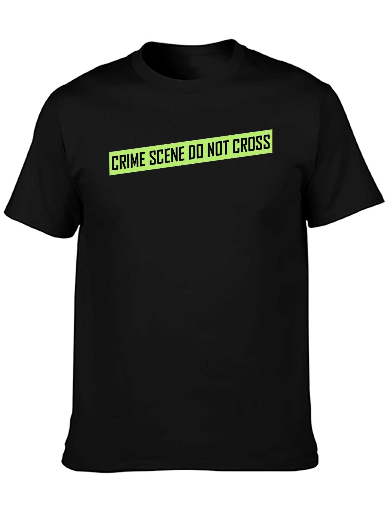 Crime Scene Do Not Cross T-Shirt - Black
