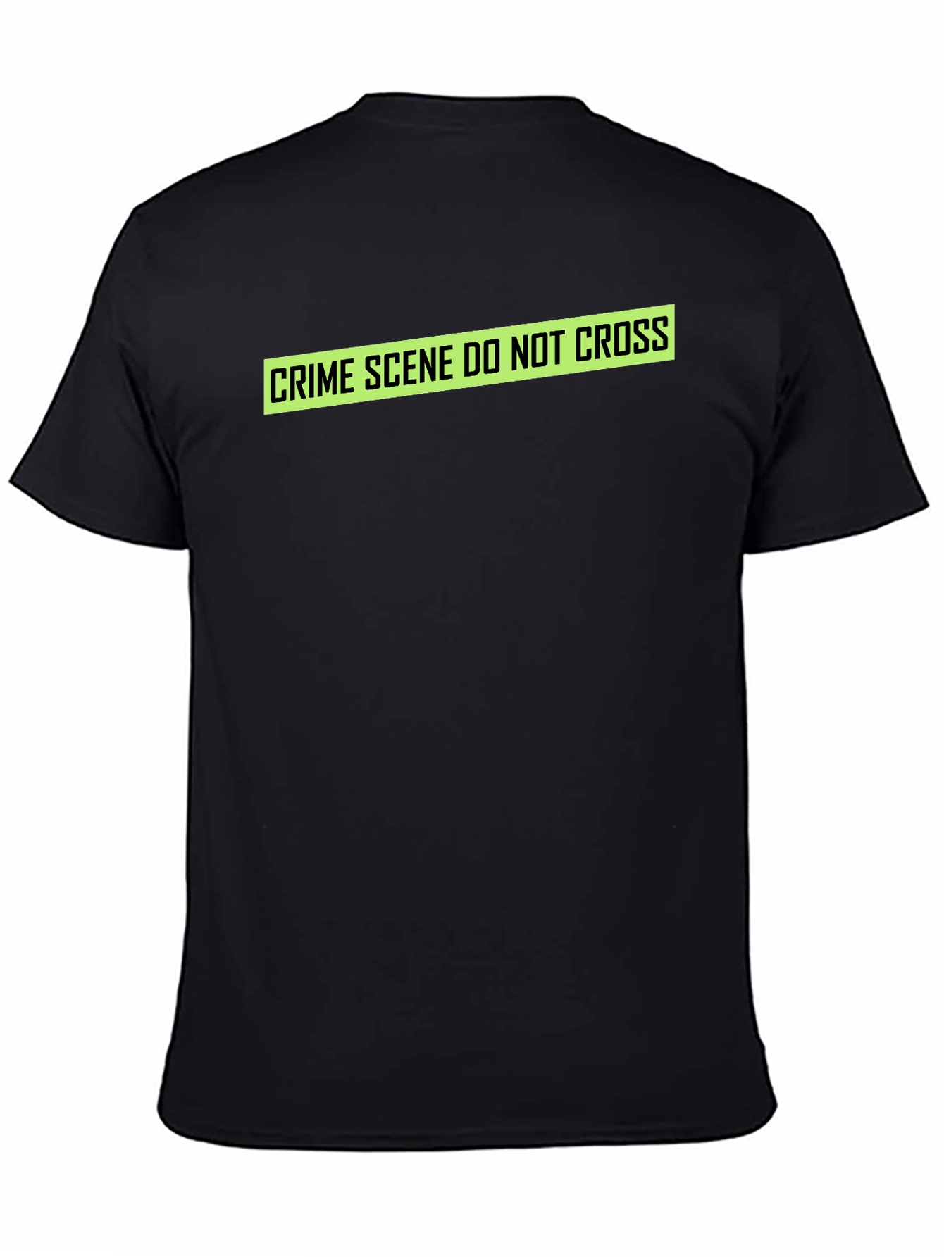 Crime Scene Do Not Cross T-Shirt - Black