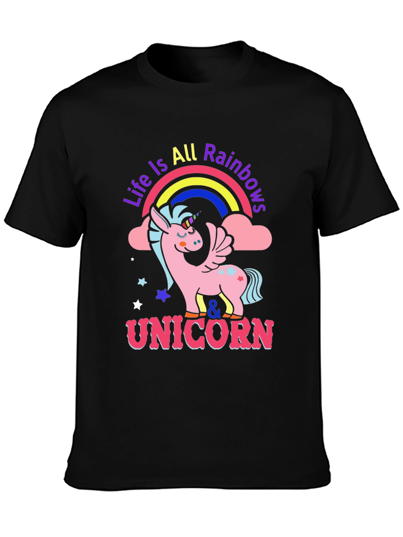 Life is All Rainbows Unicorn T-Shirt