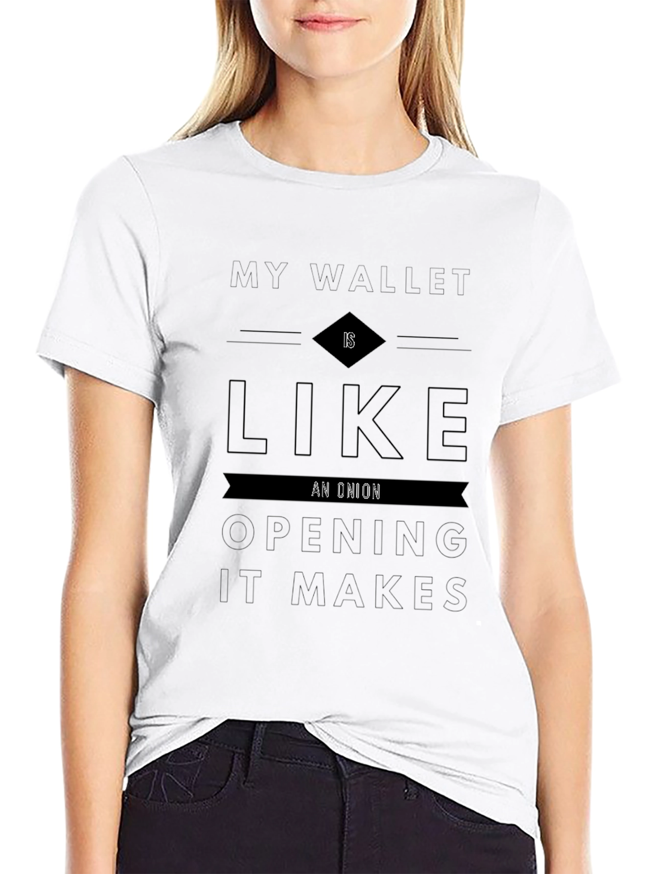 Onion Wallet T-Shirt - Funny Saying