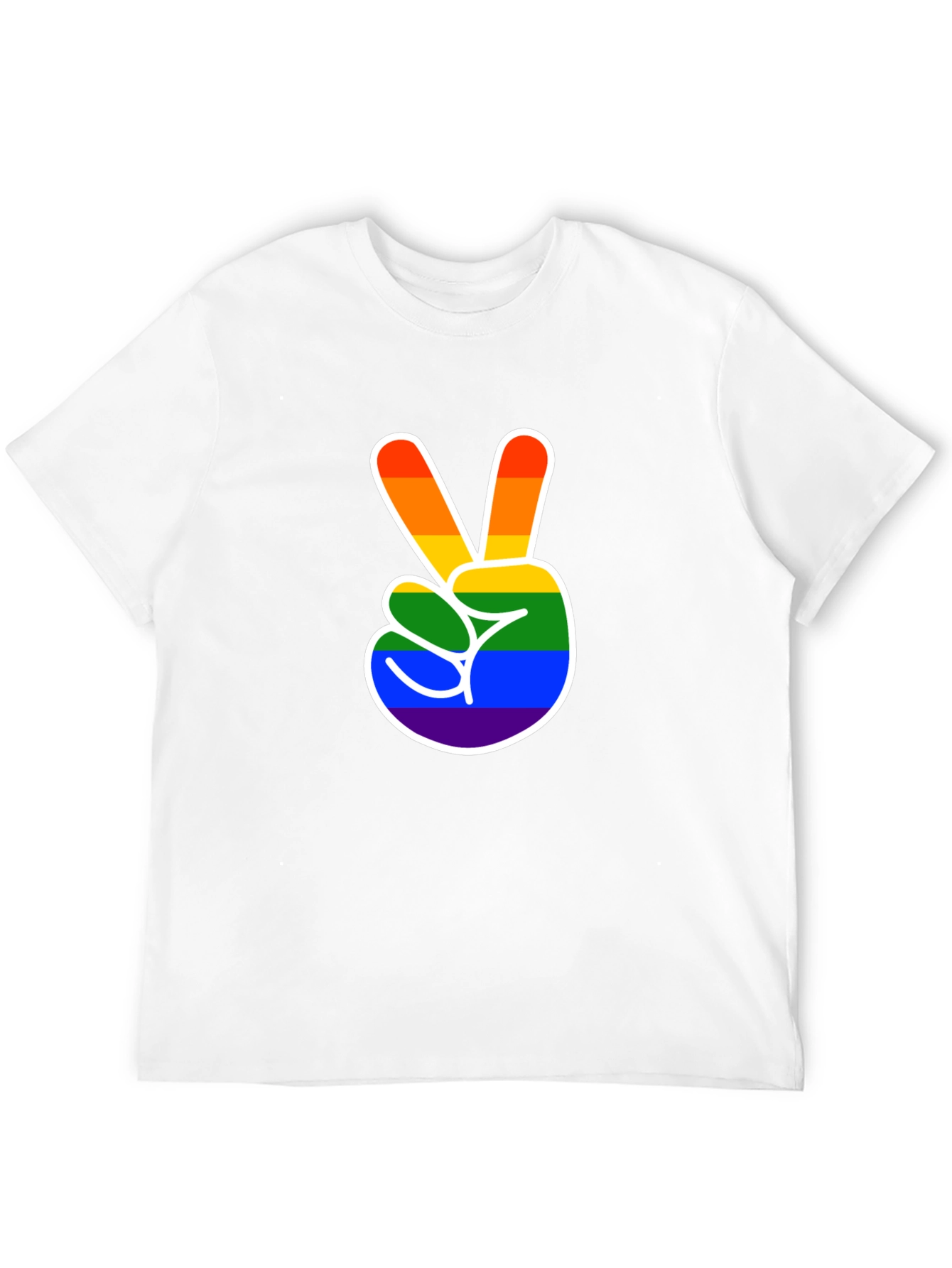 Peace Love Pride Black Tee