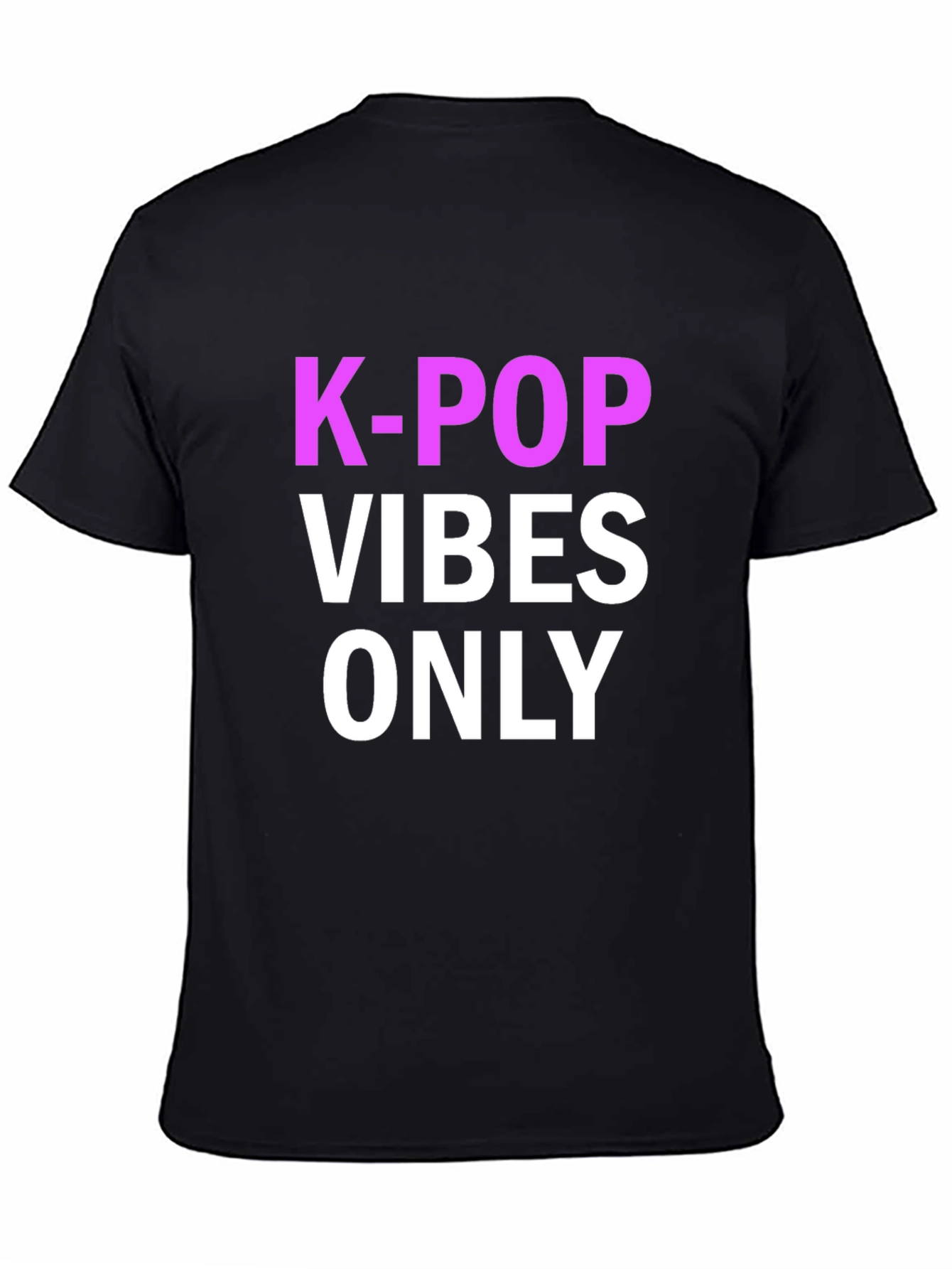 K-Pop Vibes Only T-Shirt Black
