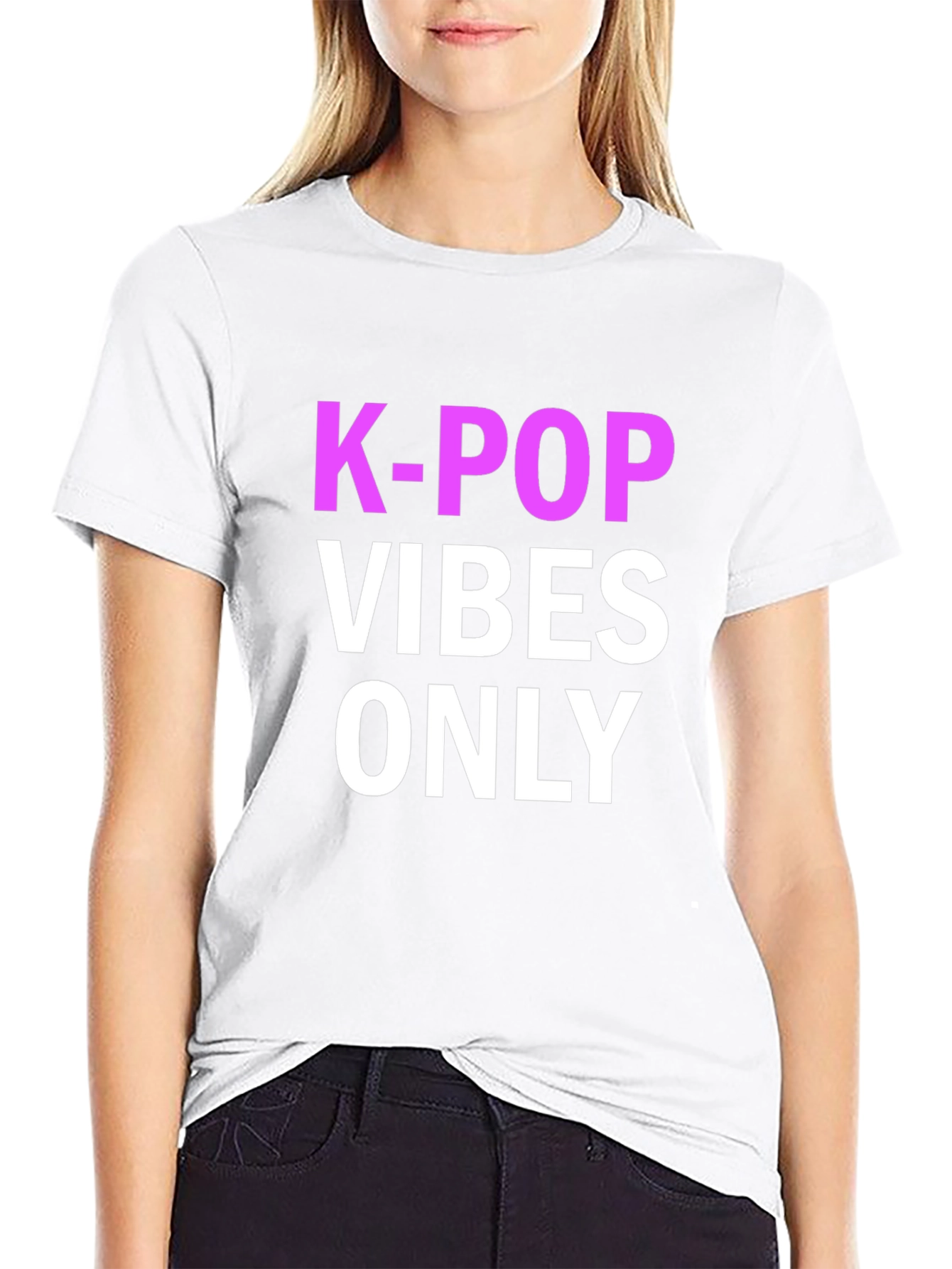K-Pop Vibes Only T-Shirt Black