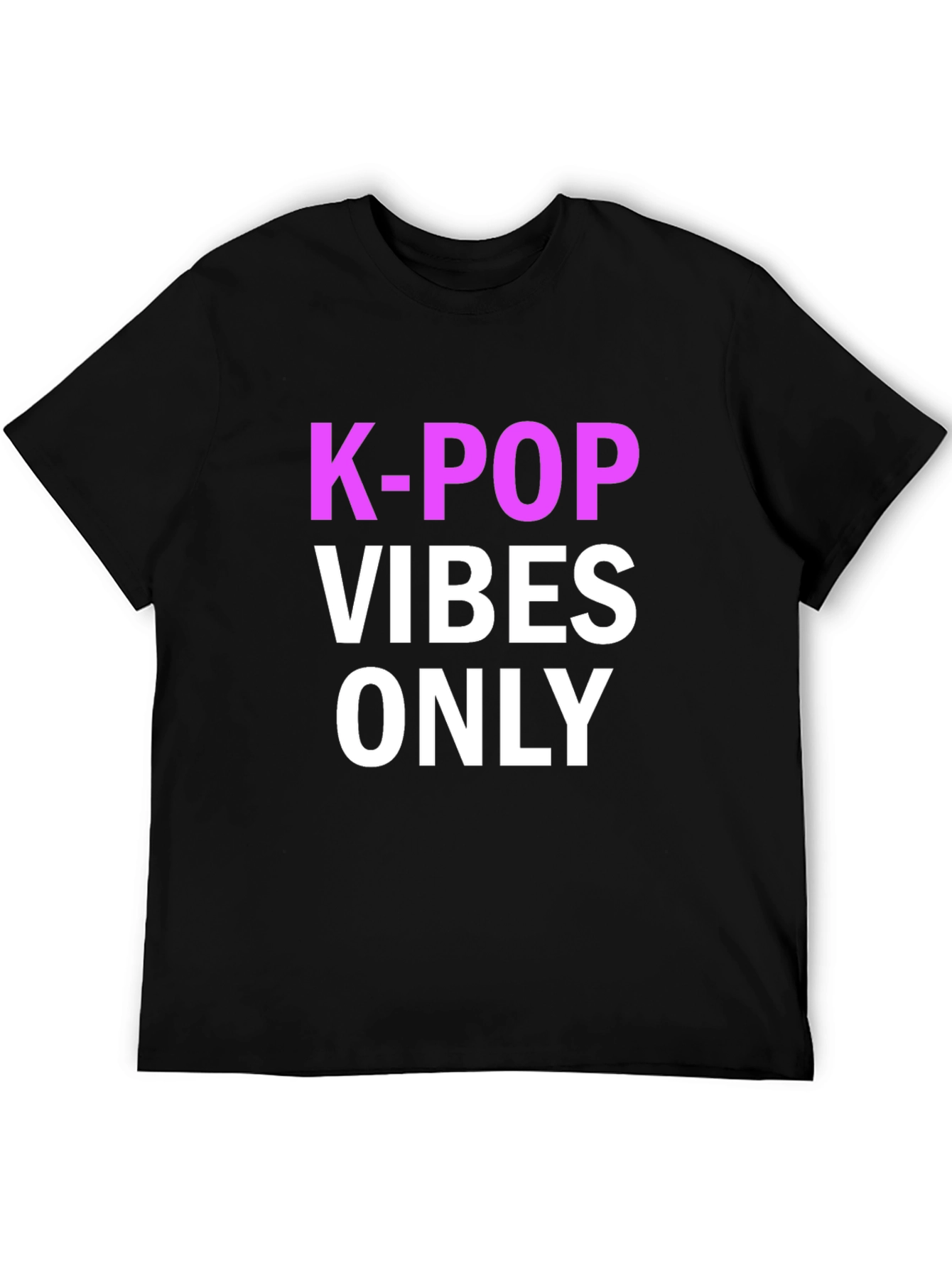 K-Pop Vibes Only T-Shirt Black