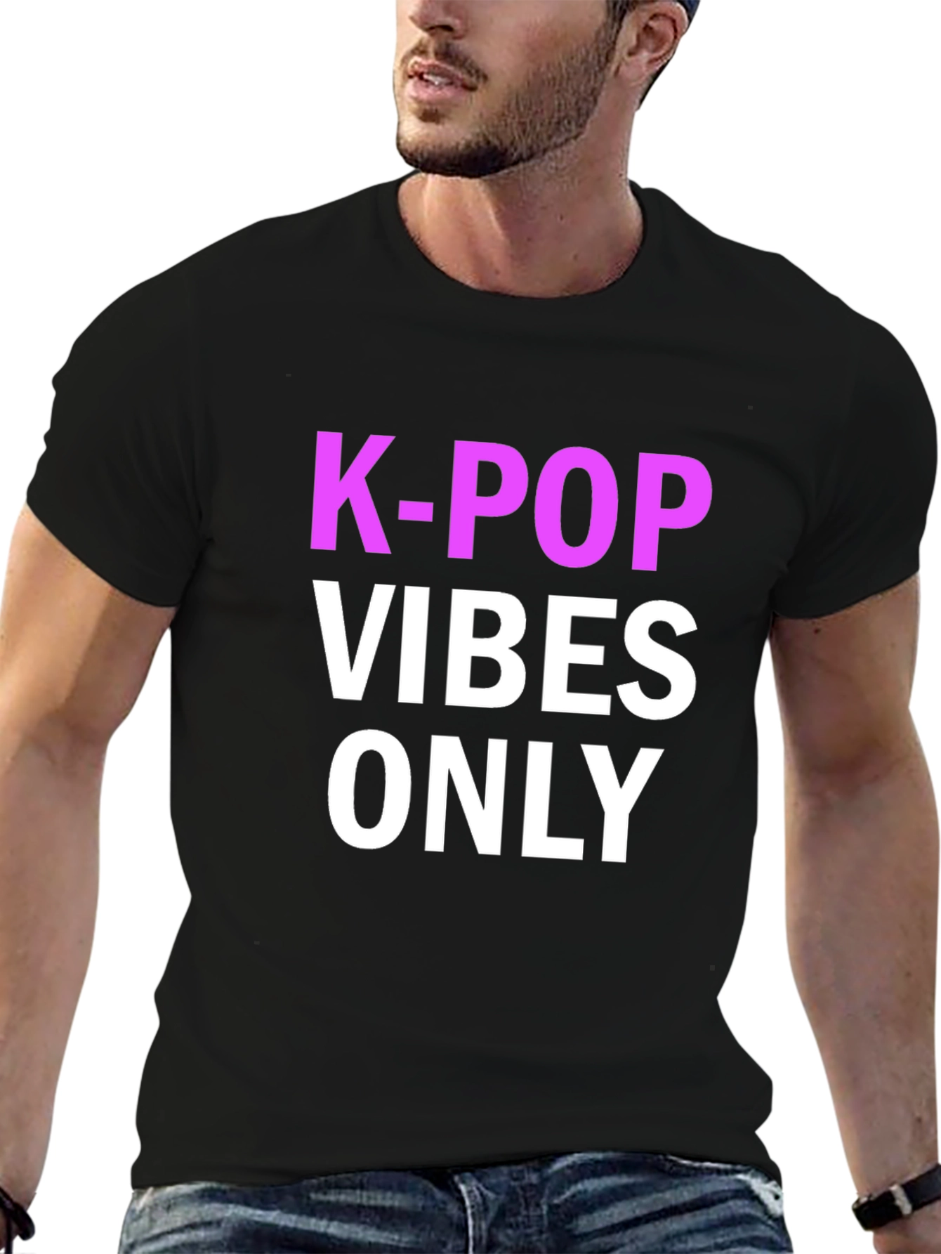 K-Pop Vibes Only T-Shirt Black