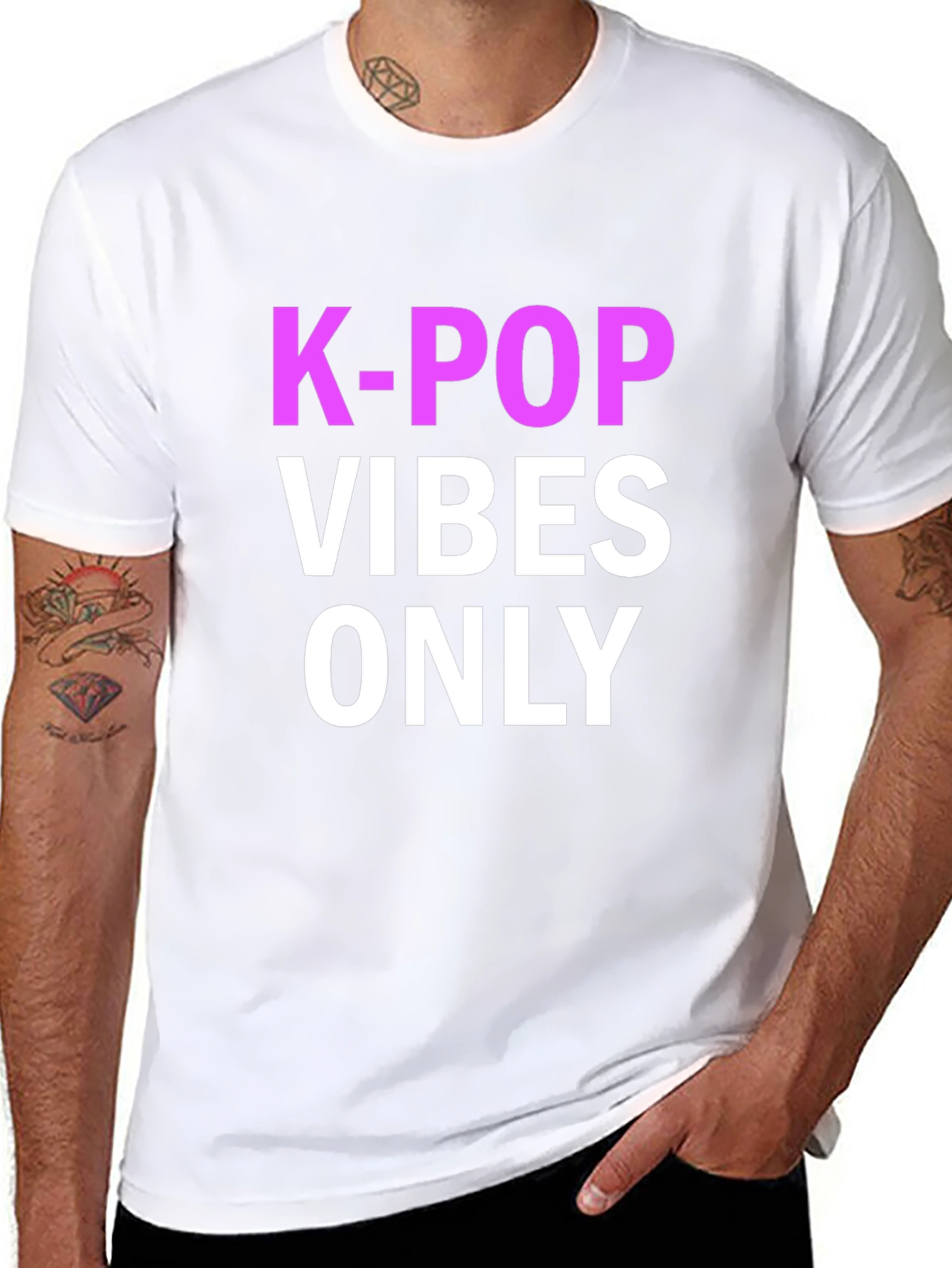 K-Pop Vibes Only T-Shirt Black