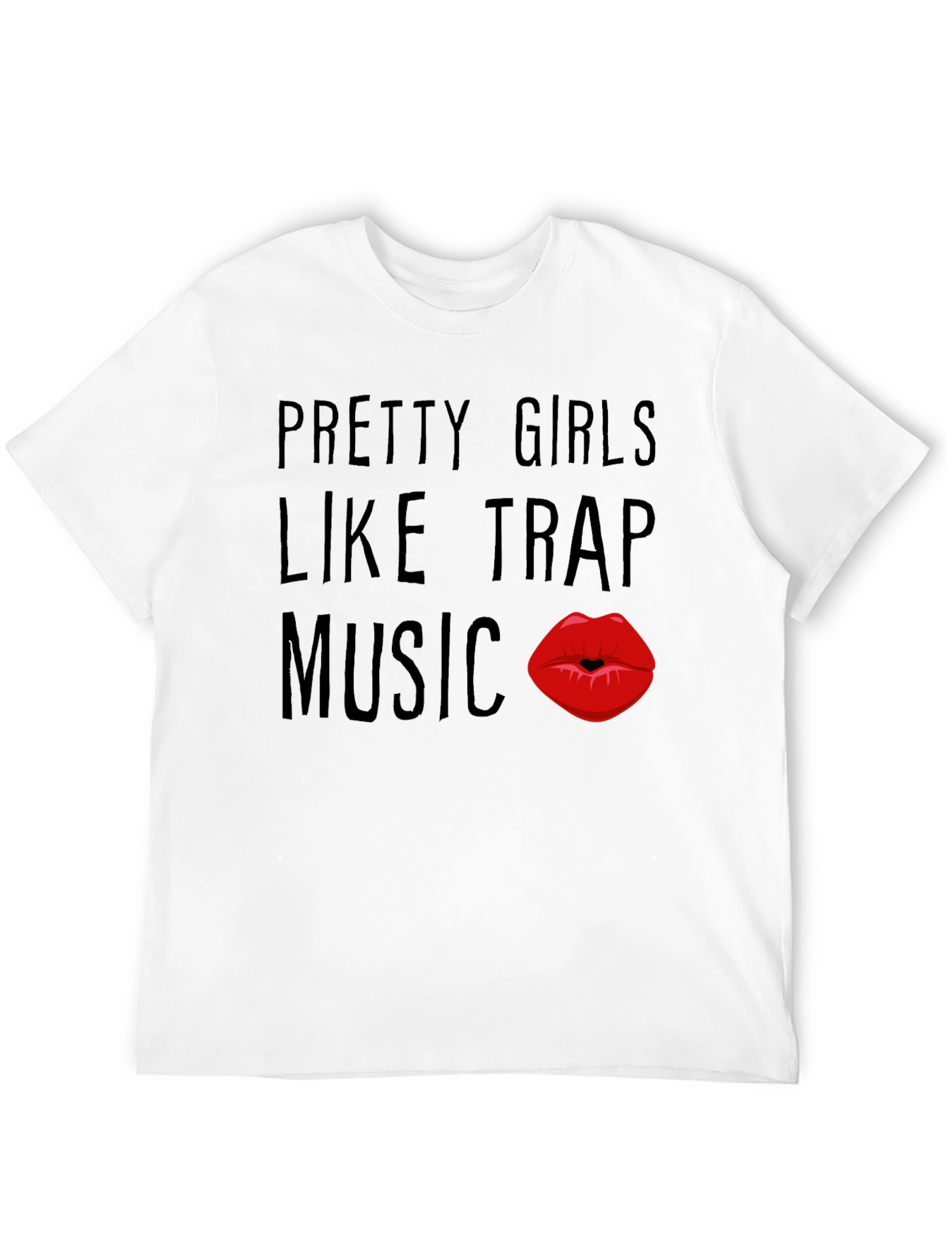 Pretty Girls Like Trap Music Black Graphic Tee