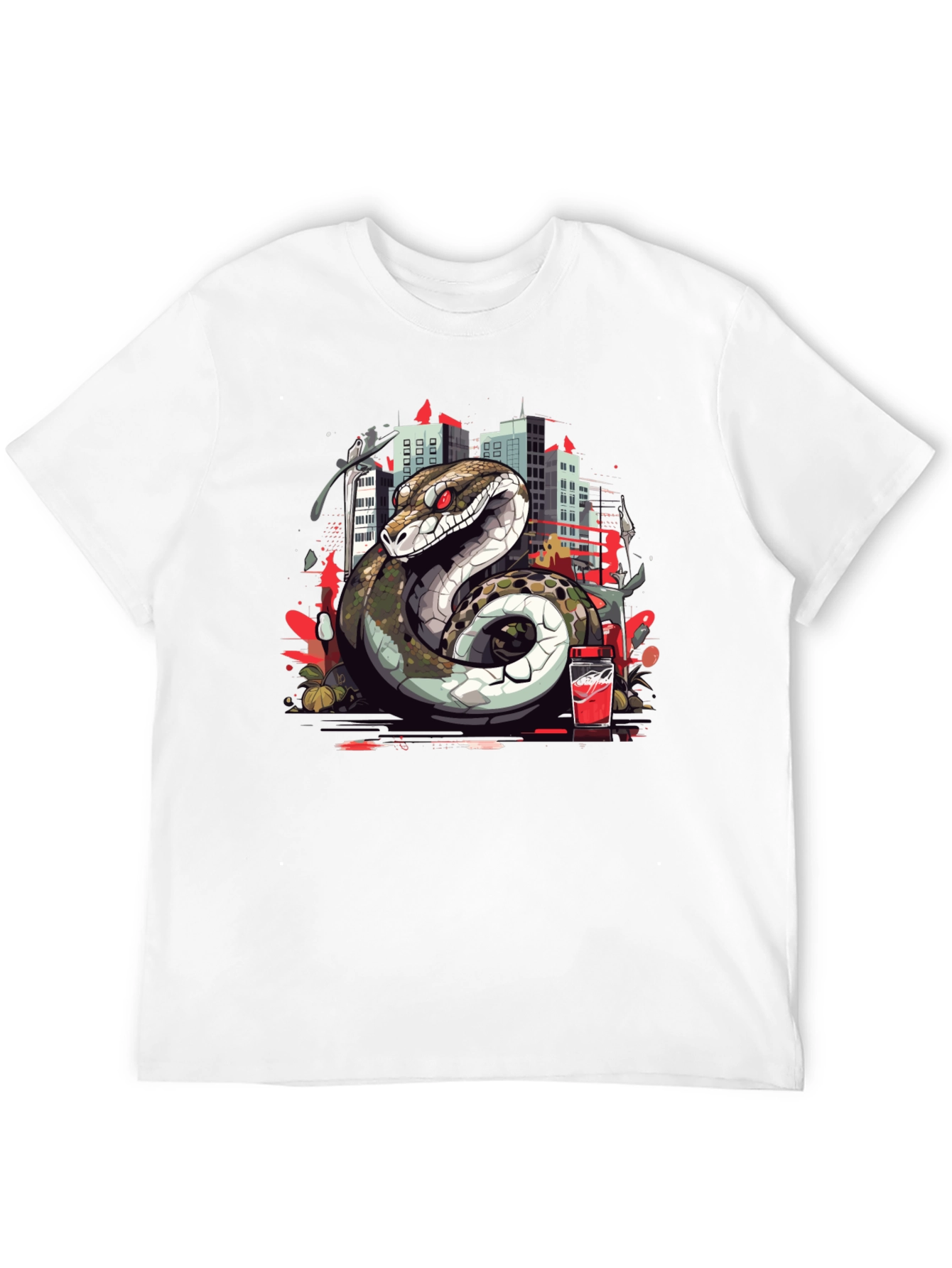 Urban Serpent Graphic Tee - Edgy Streetwear
