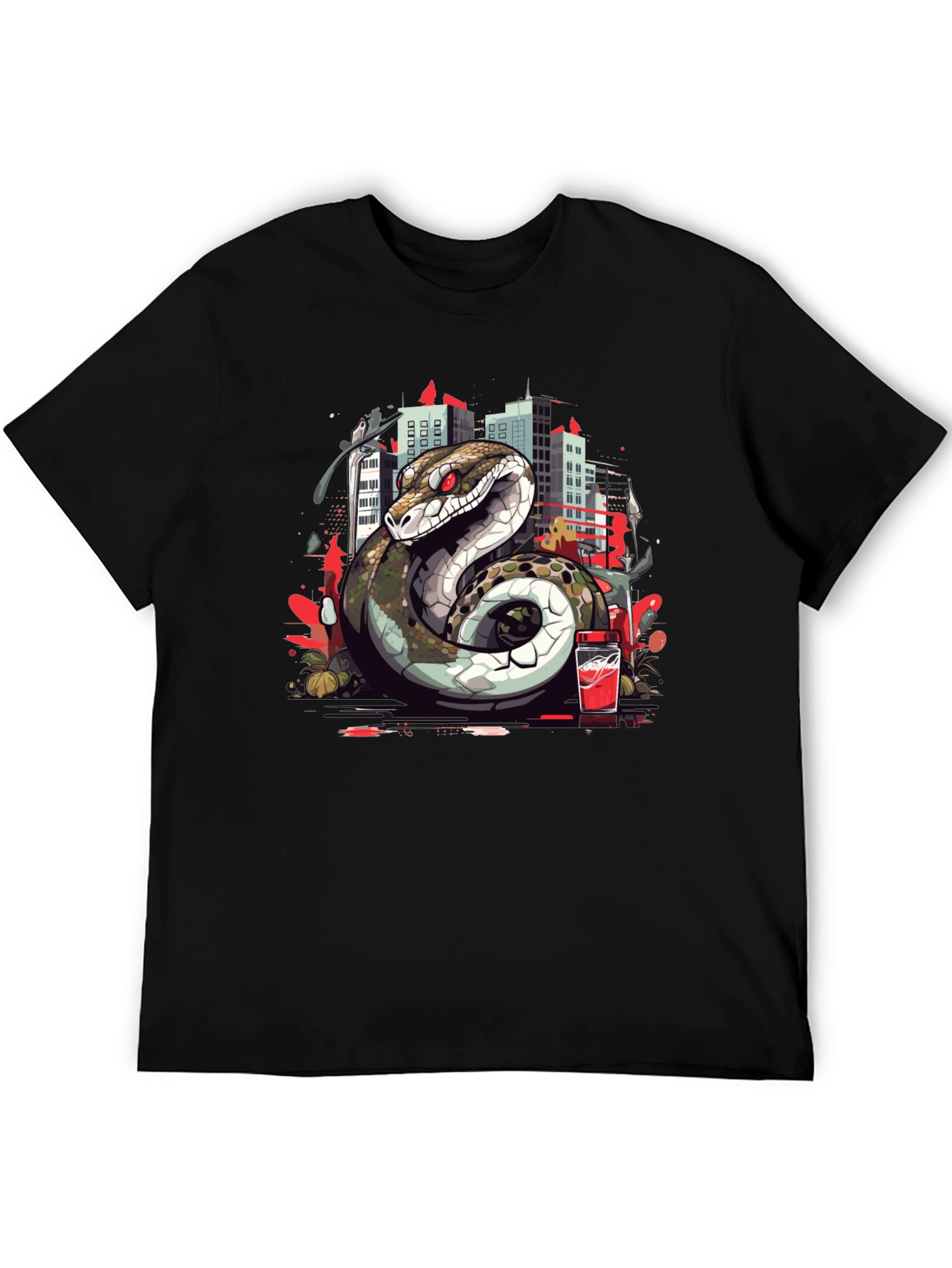Urban Serpent Graphic Tee - Edgy Streetwear