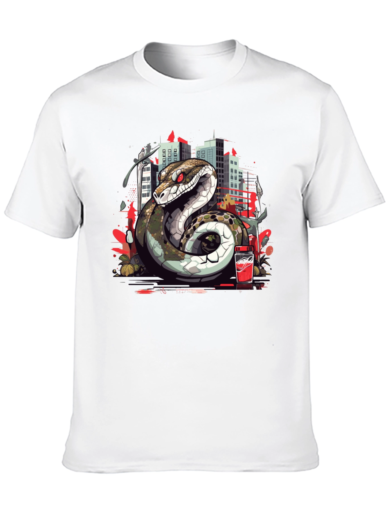 Urban Serpent Graphic Tee - Edgy Streetwear