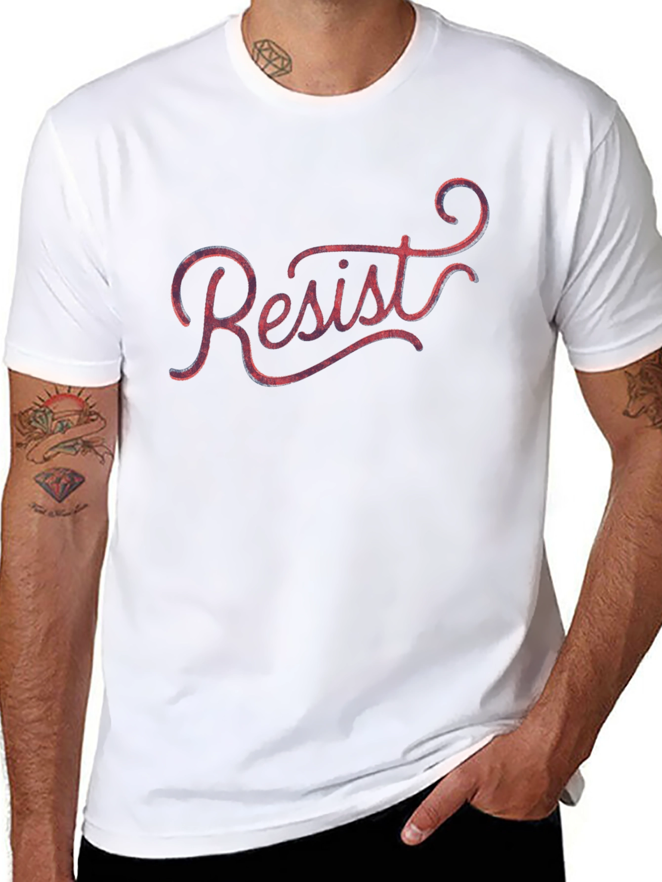 Resist Graphic Tee - Bold Statement T-Shirt